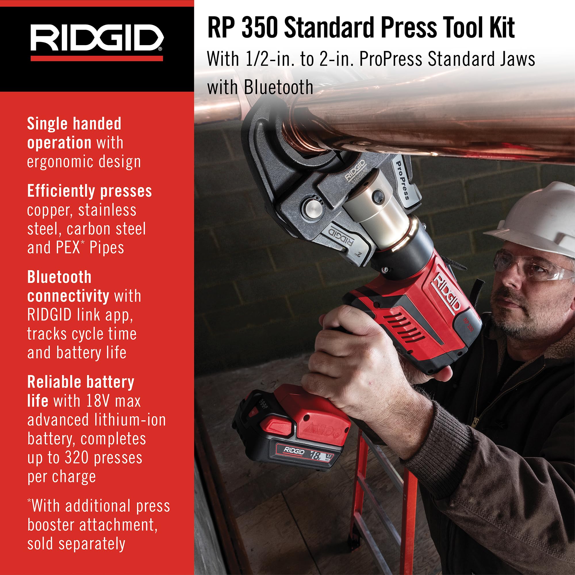 ridgid-67053-rp-350-propress-8-piece-pressing-tool-kit-18v-battery-charger-4-jaw image 3