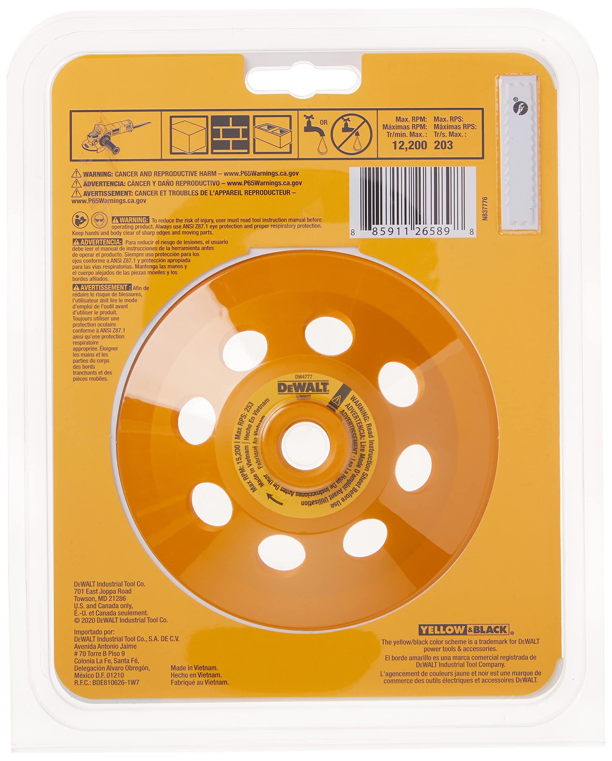 dewalt-dw4777-5-inch-double-row-diamond-cup-concrete-grinding-wheel image 6