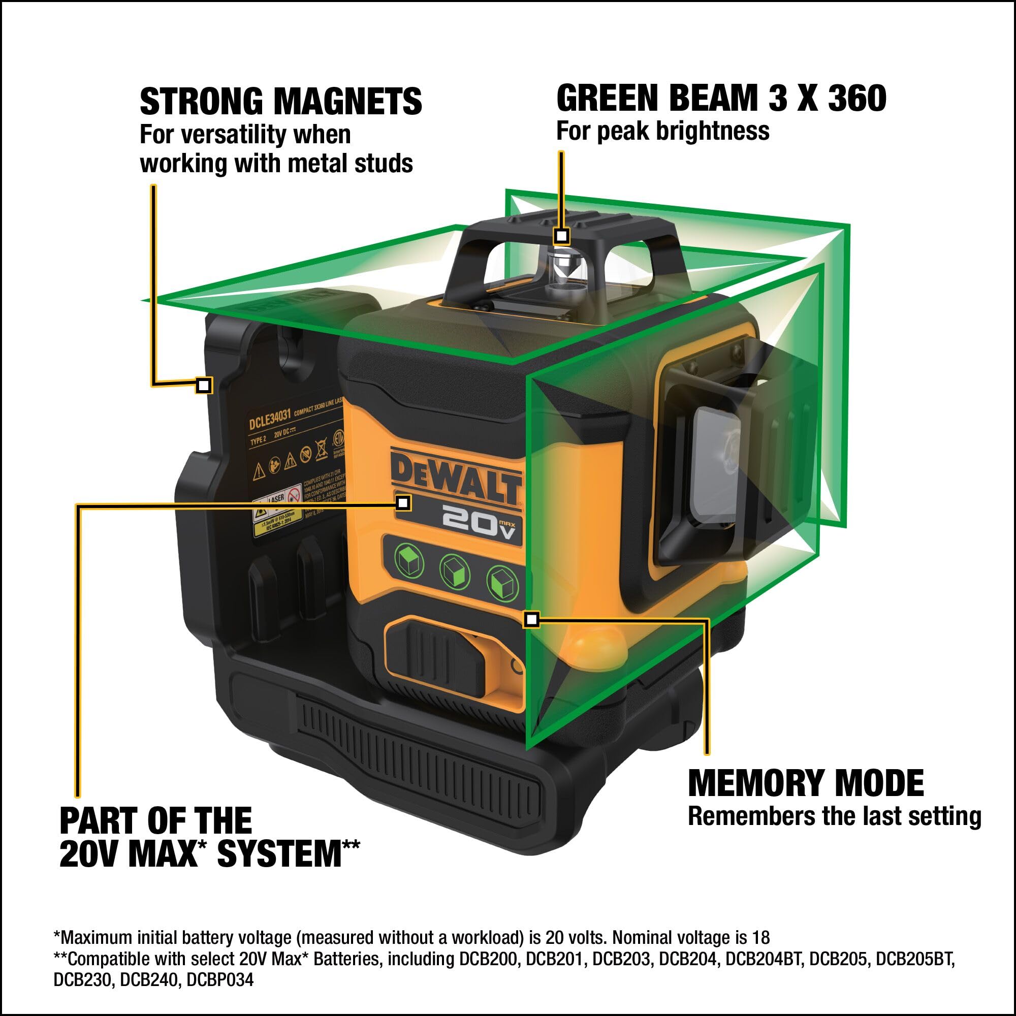dewalt-dcle34031b-20v-max-3x360-green-cross-line-laser-bare-tool image 3