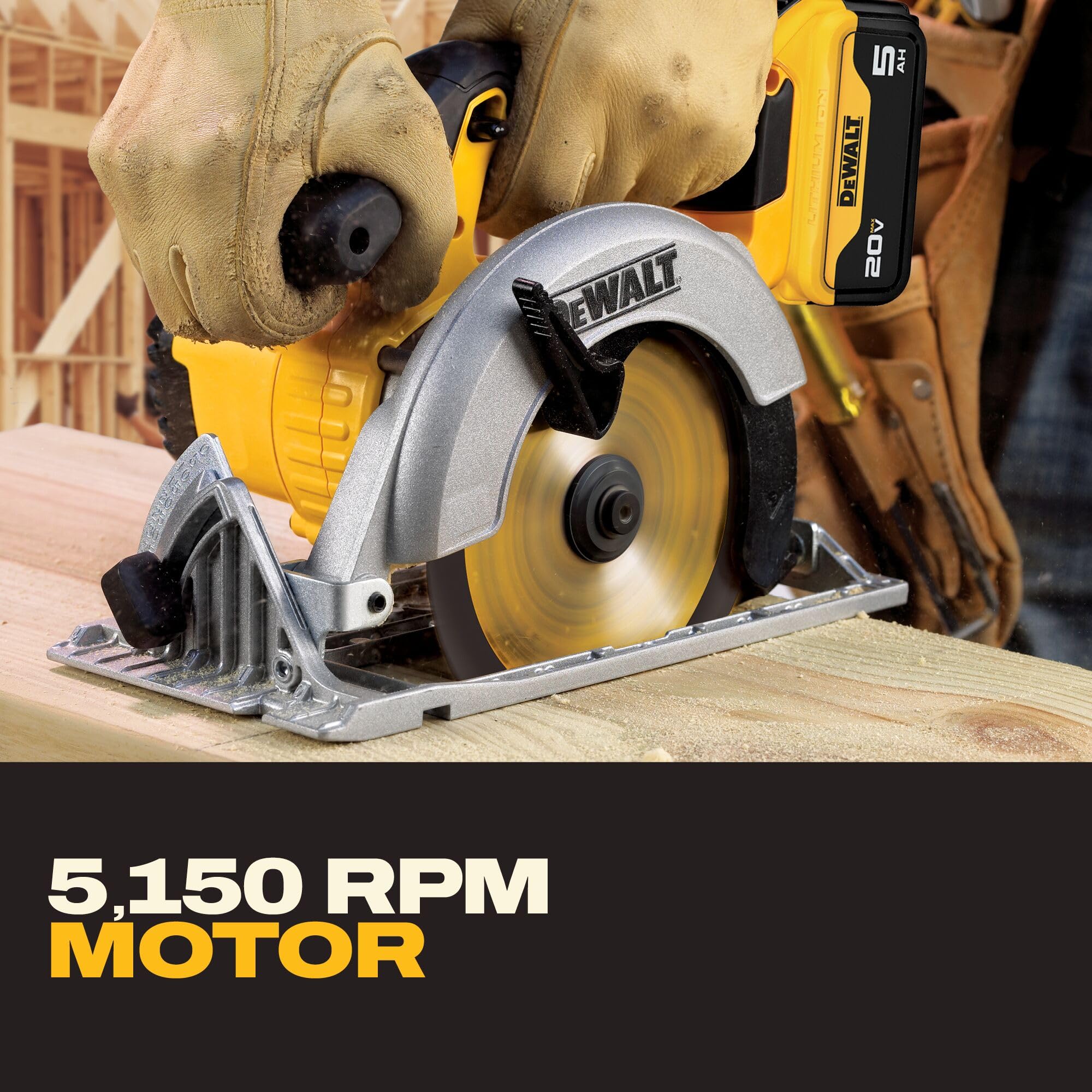 dewalt-dcs391p1-20v-max-6-1-2-inch-circular-saw-kit-with-5-0-ah-battery image 4