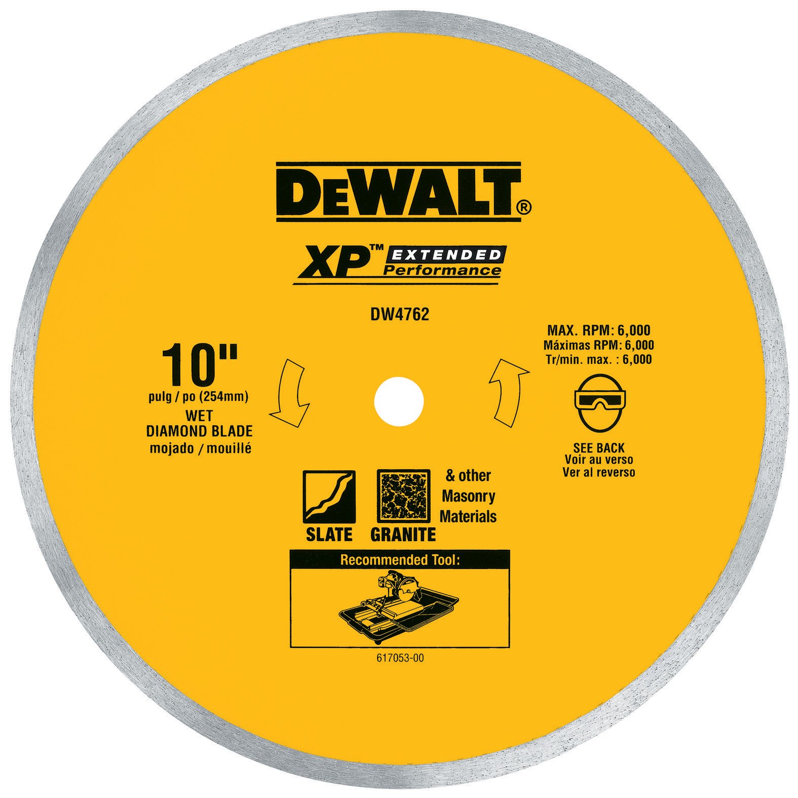 dewalt-dw4762-10-inch-continuous-rim-diamond-blade-for-tile image 1
