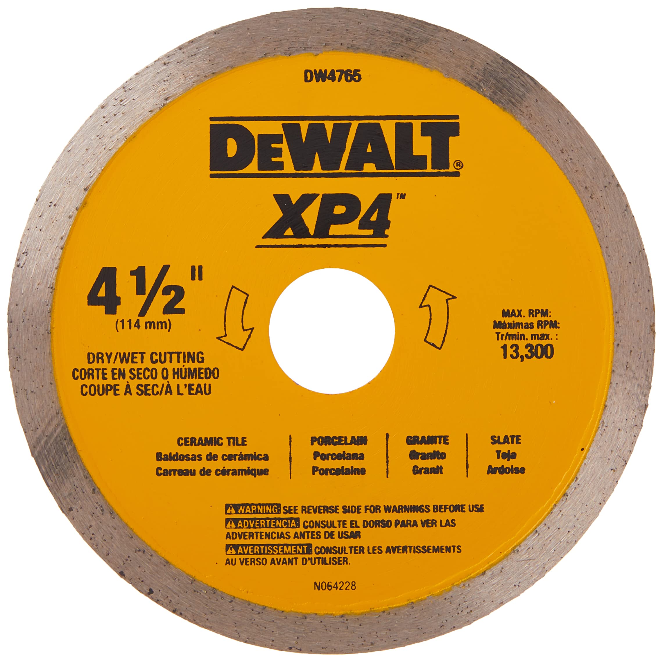 dewalt-dw4765-4-1-2-in-wet-dry-porcelain-tile-diamond-blade image 1