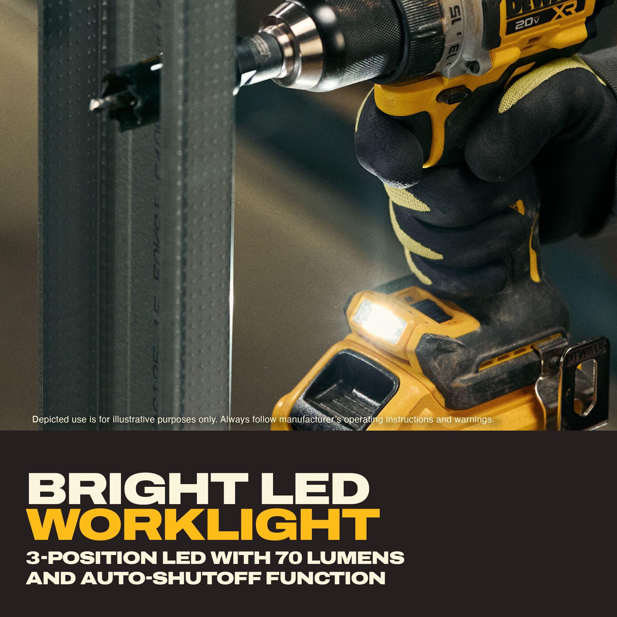dewalt-dcd801h1-20v-max-xr-brushless-1-2-in-drill-kit-w-powerstack image 8