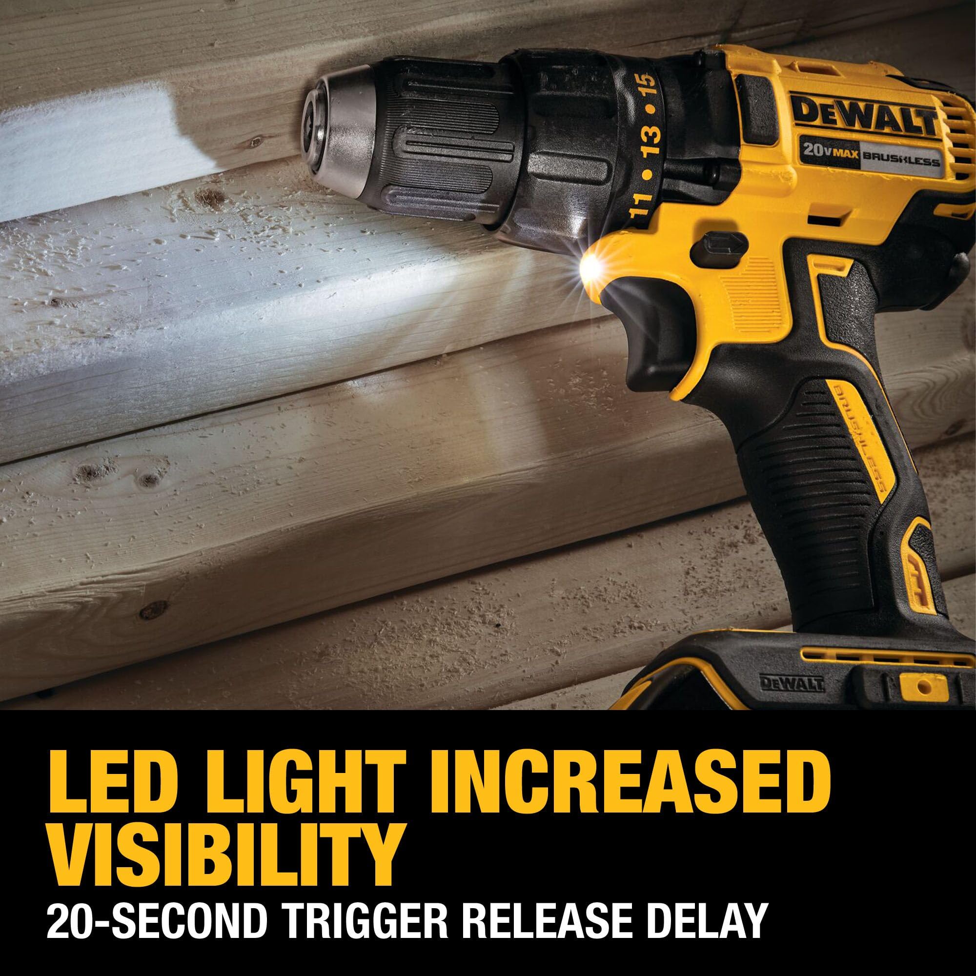 dewalt-dcd777d1-20v-max-brushless-1-2-in-drill-driver-kit-2-0-ah image 6
