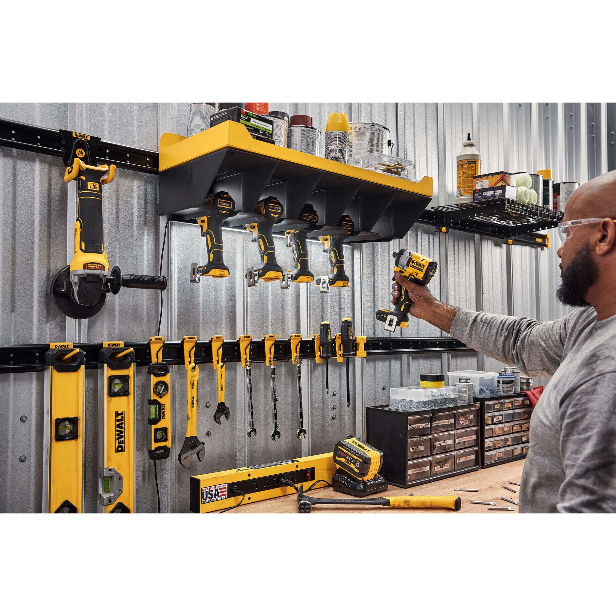 dewalt-dwst82817-8-piece-corded-power-tool-hook-set-for-workshop-storage-system image 4