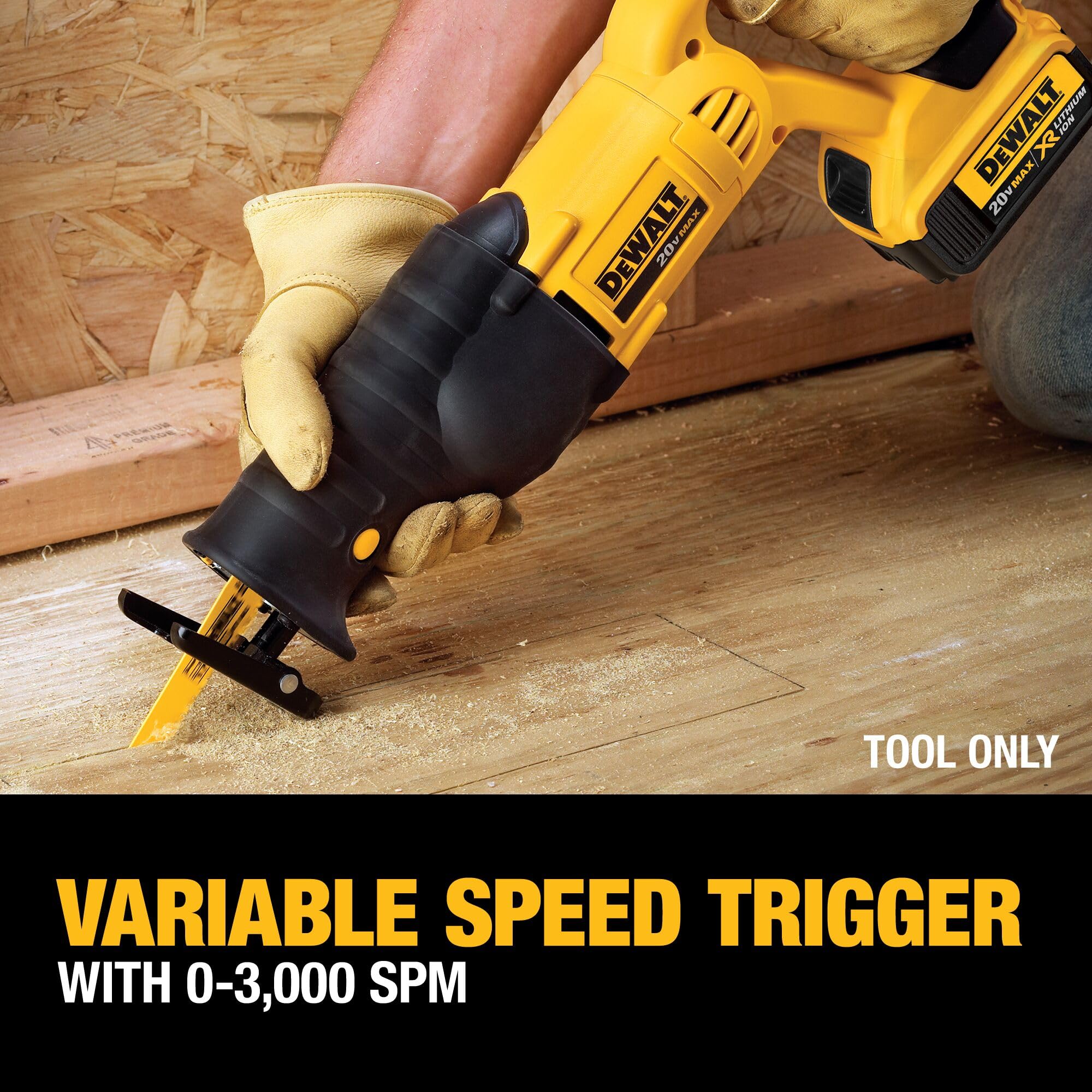 dewalt-20v-max-cordless-reciprocating-saw-kit-dcs380p1-with-battery-charger image 6