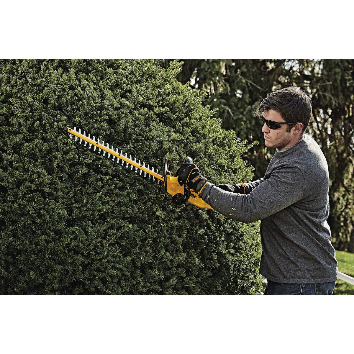 dewalt-dcht820b-20v-max-cordless-hedge-trimmer-tool-only-24-in-dual-action-blade image 2