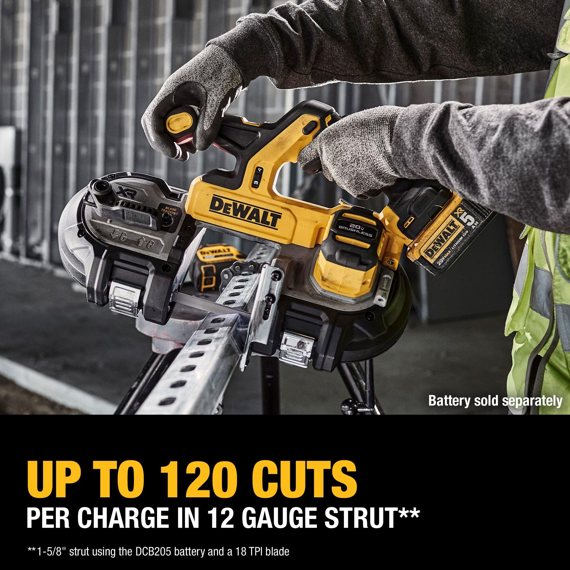dewalt-20v-max-xr-dual-trigger-mid-size-bandsaw-dcs379blr-tool-only image 3