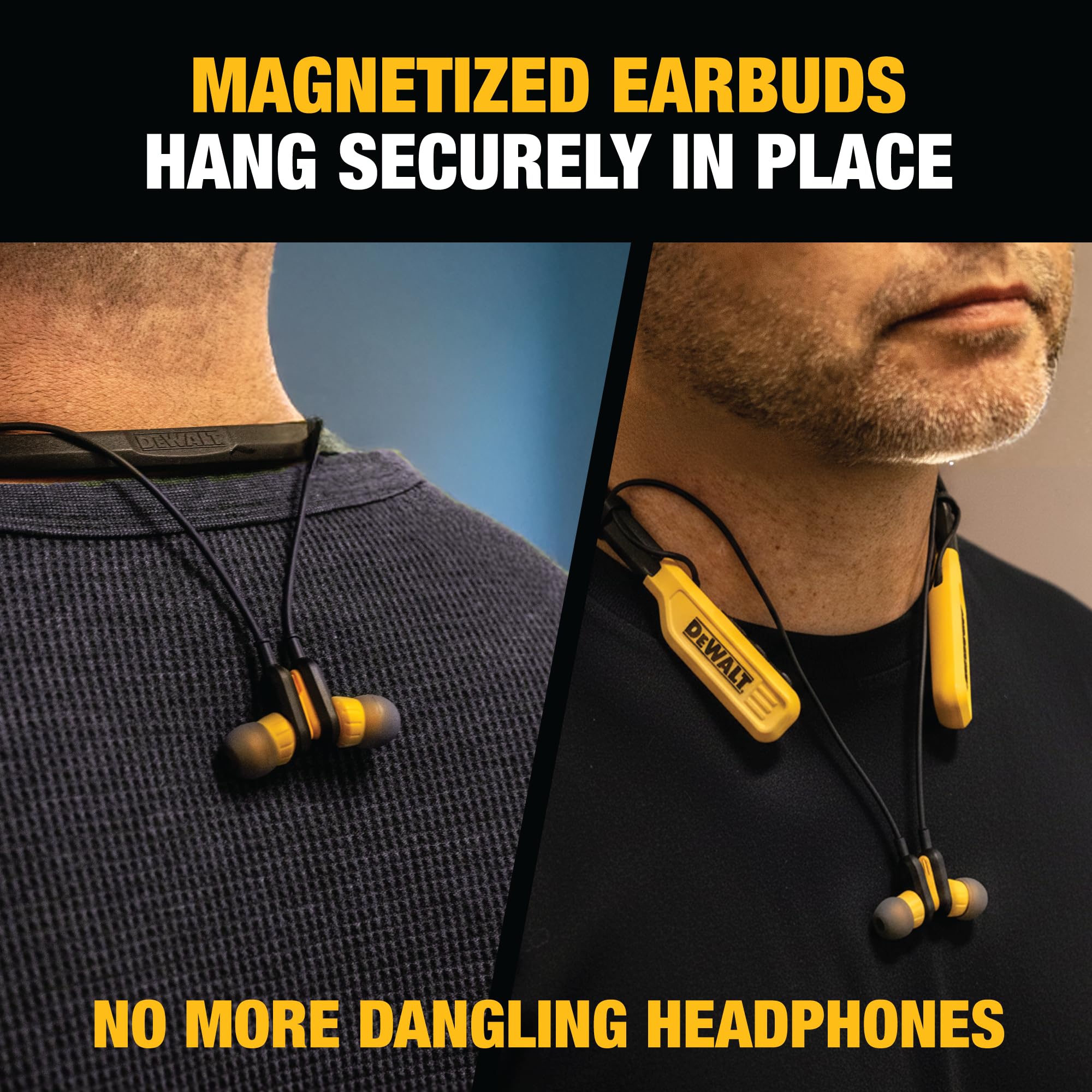 dewalt-jobsite-pro-bluetooth-neckband-headphones-30h-playtime-ipx6-noise-isolati image 8