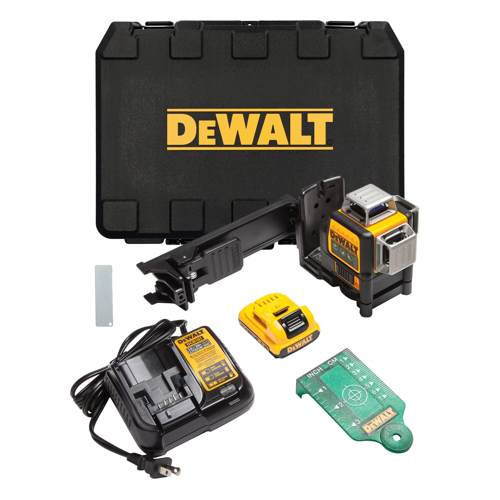 dewalt-dw089lg-12v-max-3x360-green-self-leveling-laser-level-kit-with-battery-an image 1
