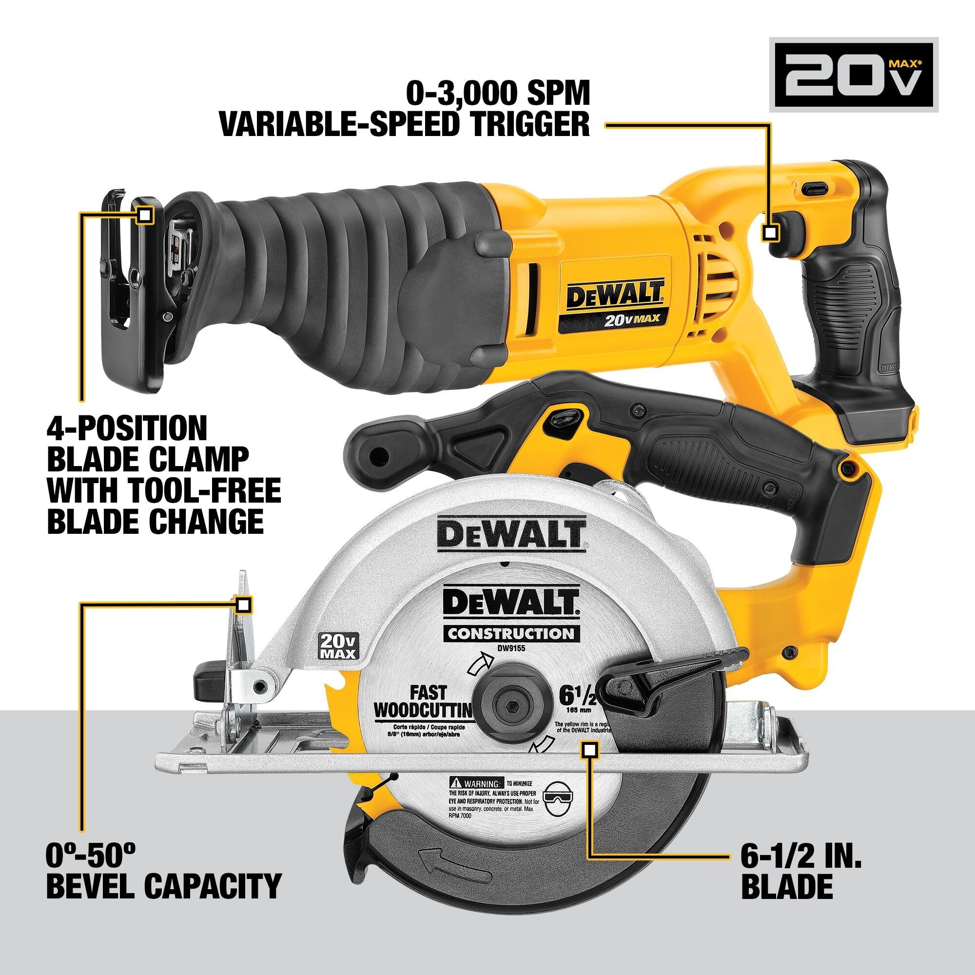 dewalt-dck1021d2-10-tool-20v-max-brushless-combo-kit-2-batteries-charger-2-bags image 3