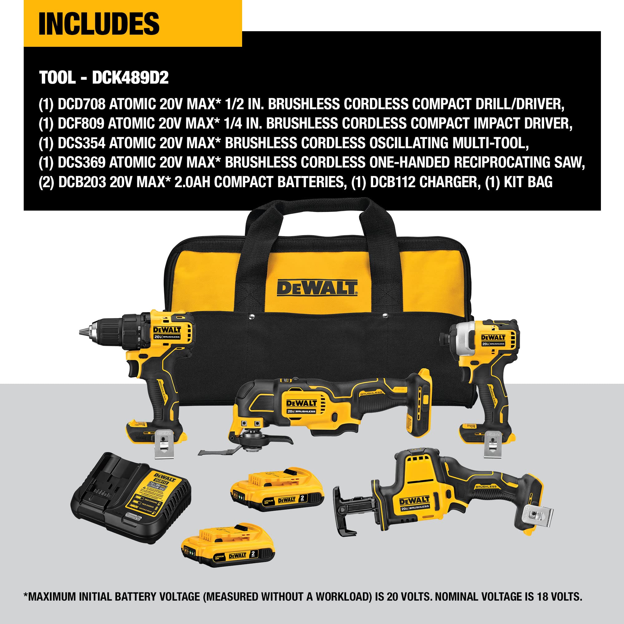 dewalt-dck489d2-20v-max-atomic-4-tool-combo-kit image 2