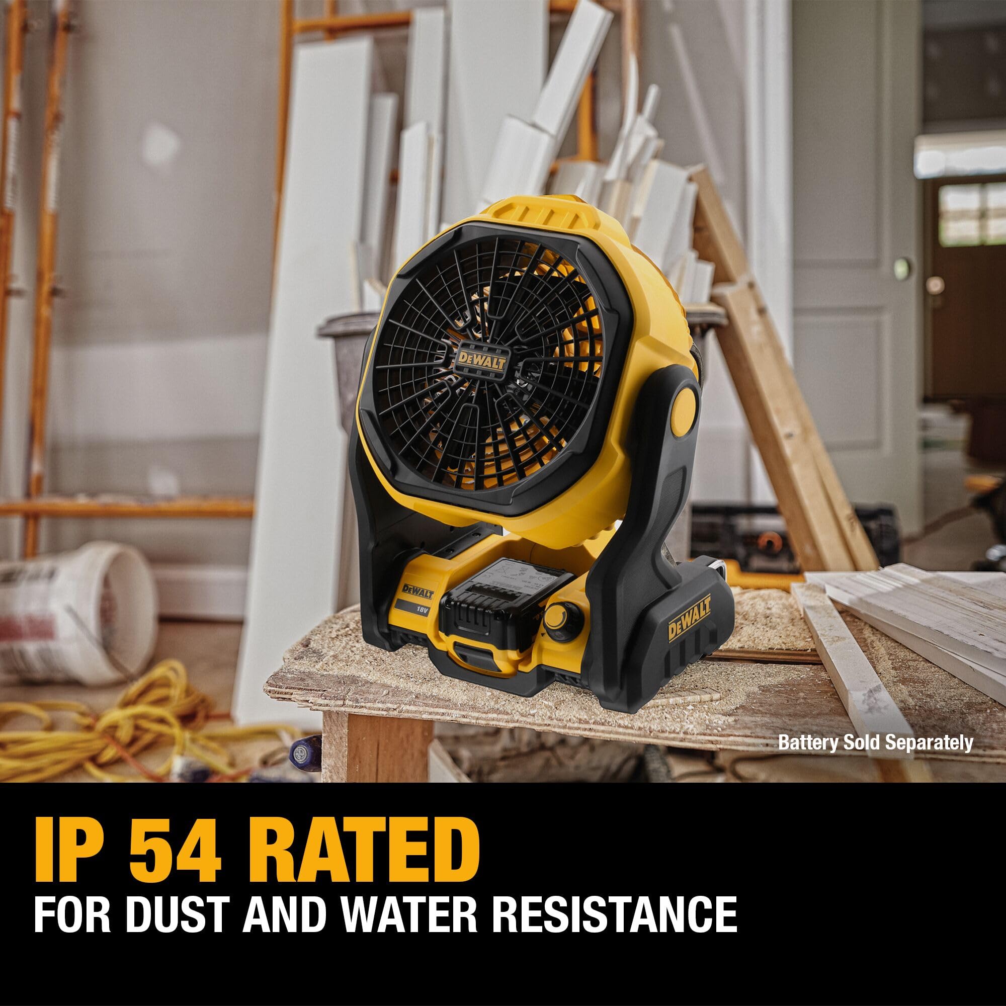 dewalt-20v-max-cordless-jobsite-fan-dce512b-variable-speed-650-cfm-tool-only image 6