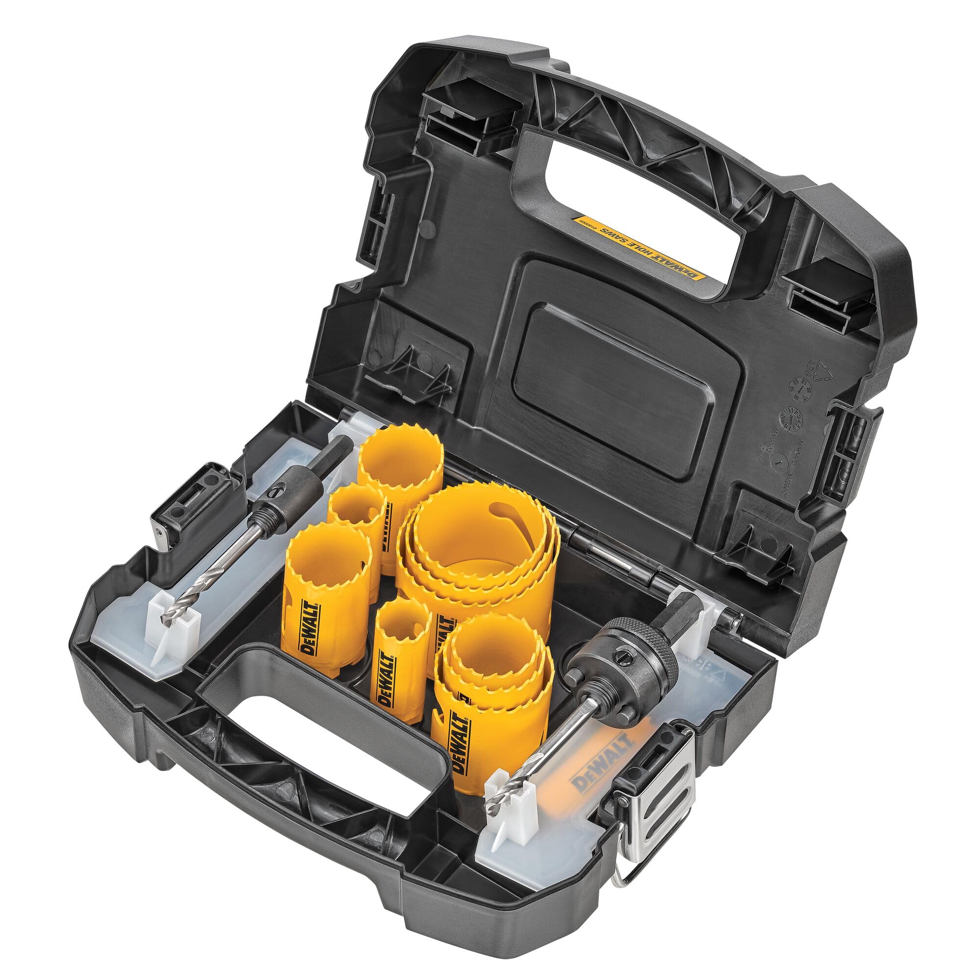 dewalt-d180005-14-piece-door-lock-hole-saw-kit-with-quick-change-mandrels image 2