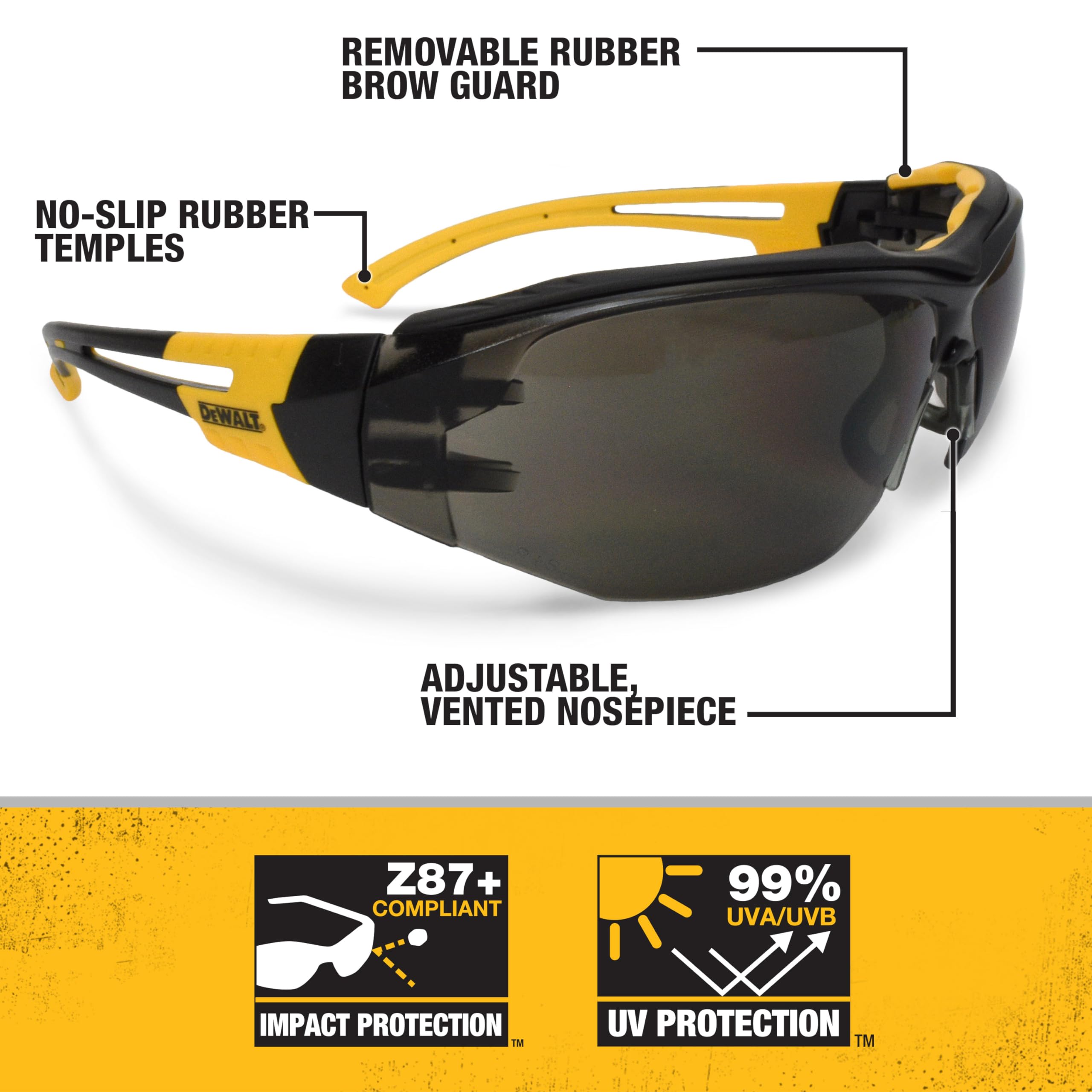 dewalt-dpg108-renovator-premium-safety-eyewear-ansi-z87-1-wraparound image 2