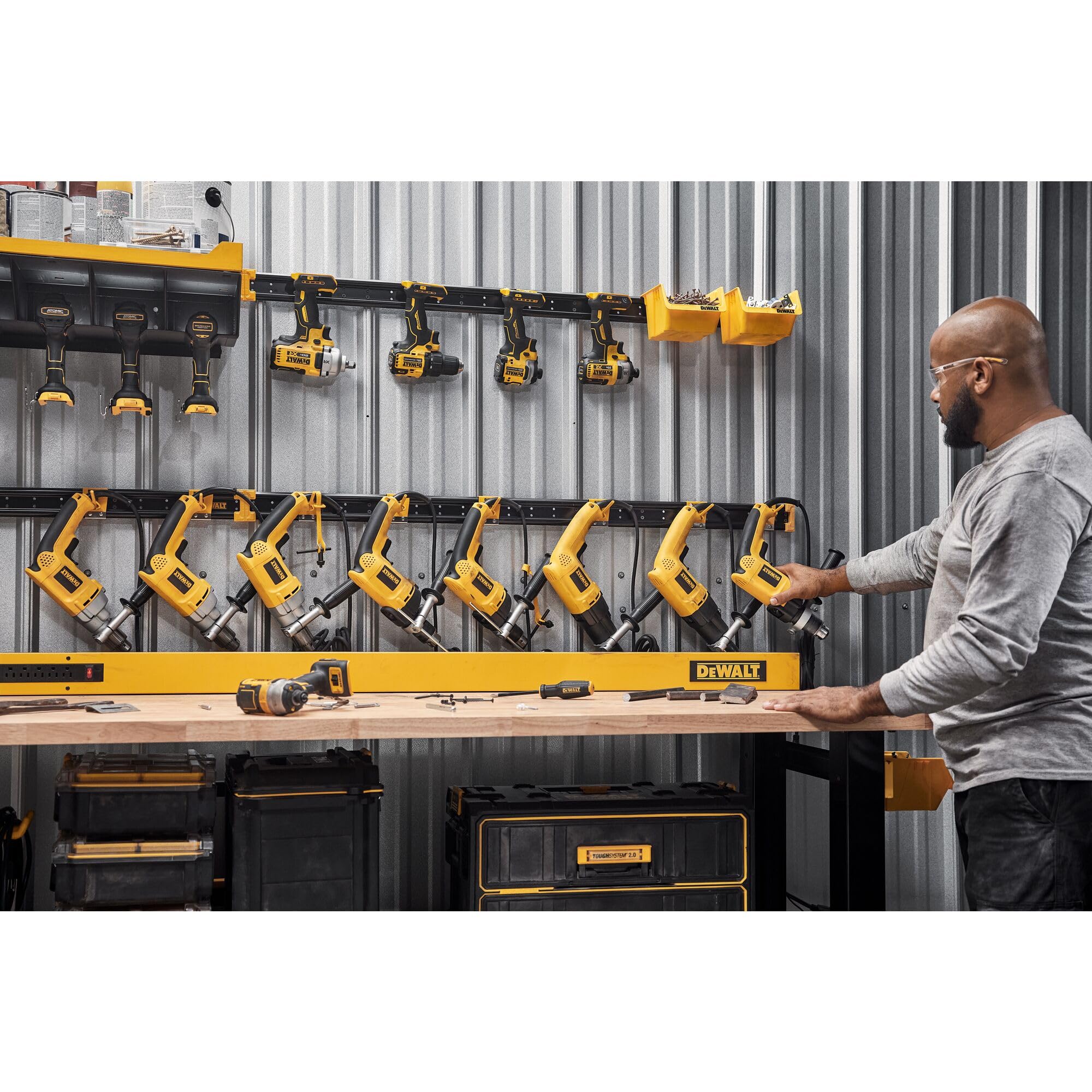 dewalt-dwst82818-4-piece-cordless-tool-hang-hook-set-for-workshop-storage image 2