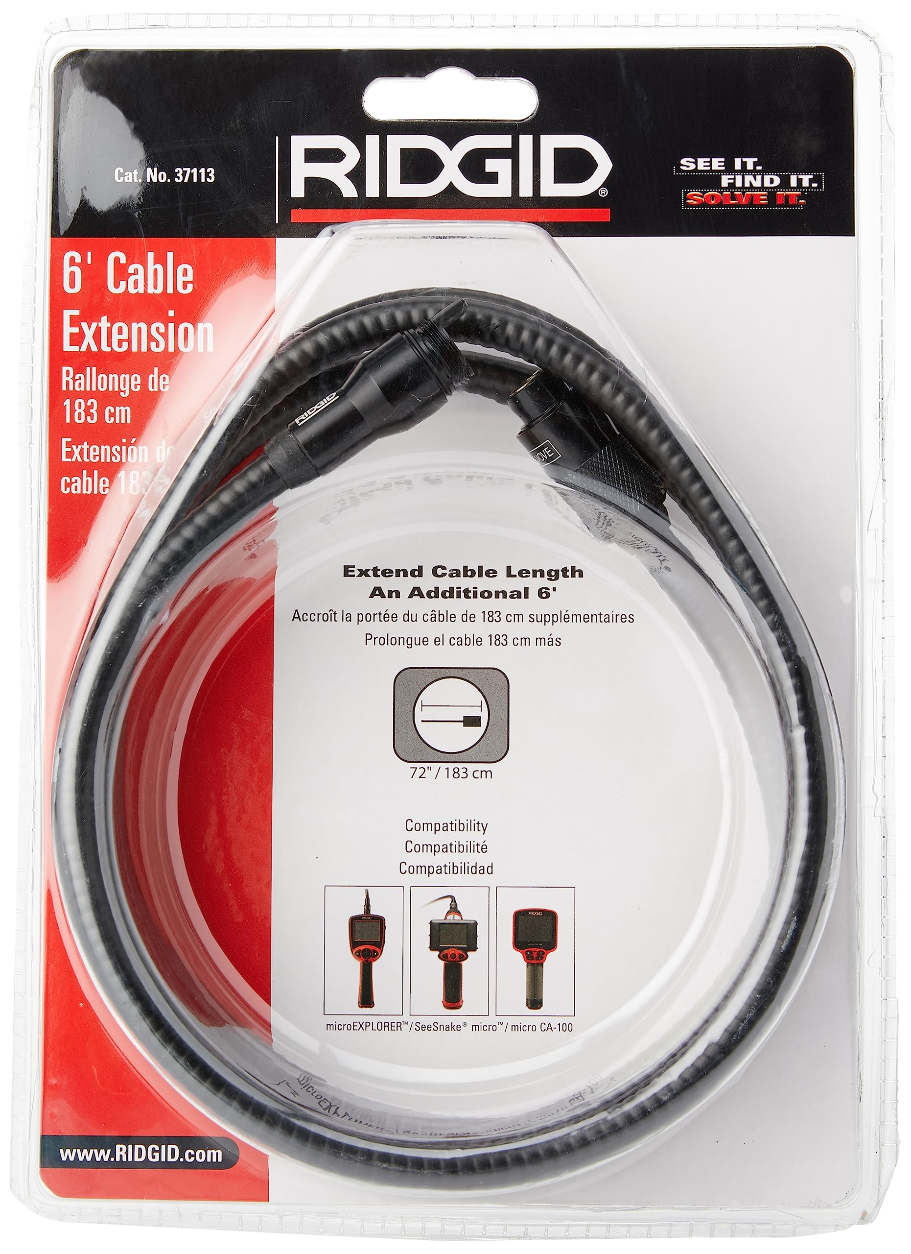 ridgid-37113-micro-extension-cable-6-ft-for-seesnake-and-micro-inspection-camera image 1