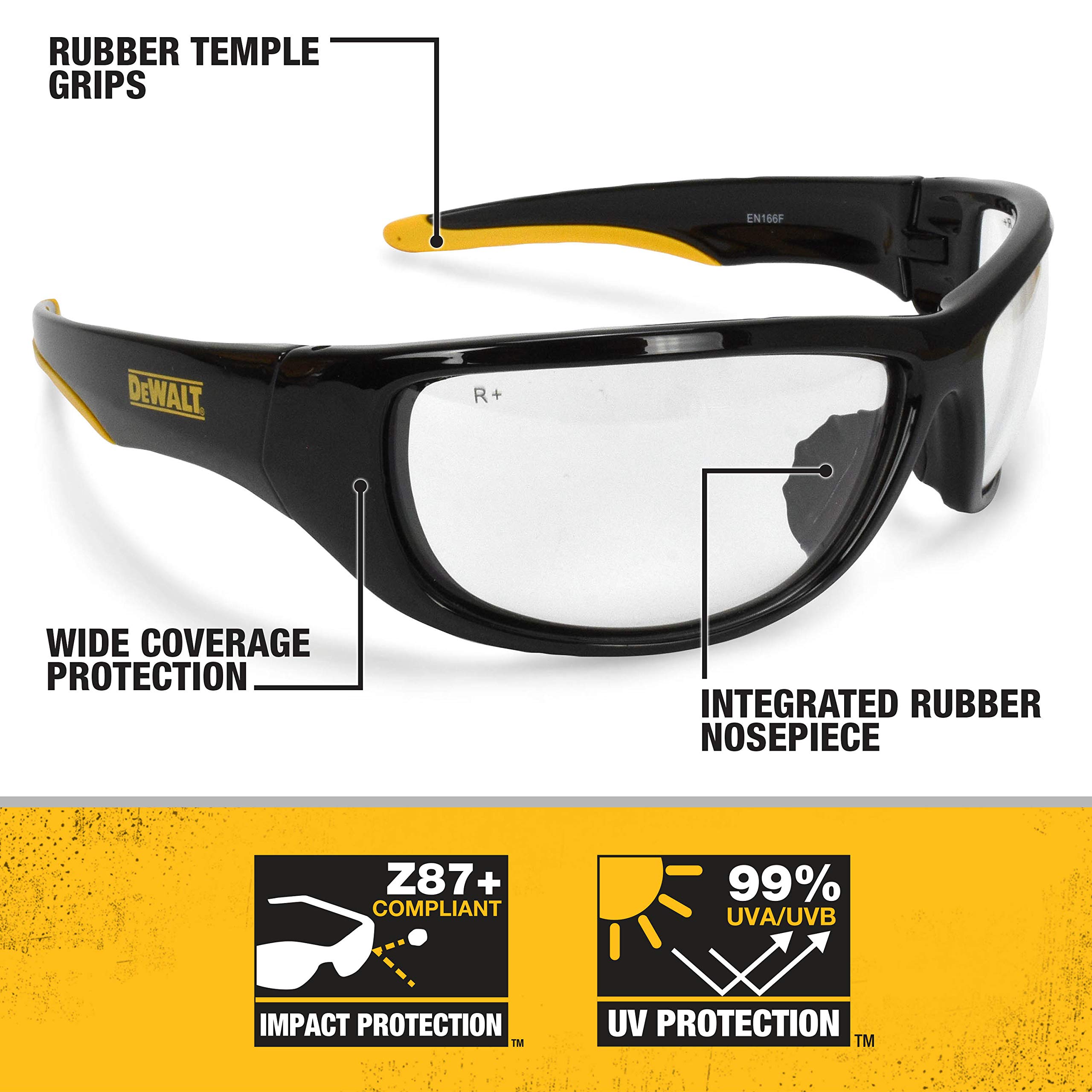 dewalt-dominator-safety-glasses-dpg94-polarized-mirrored-non-slip image 2