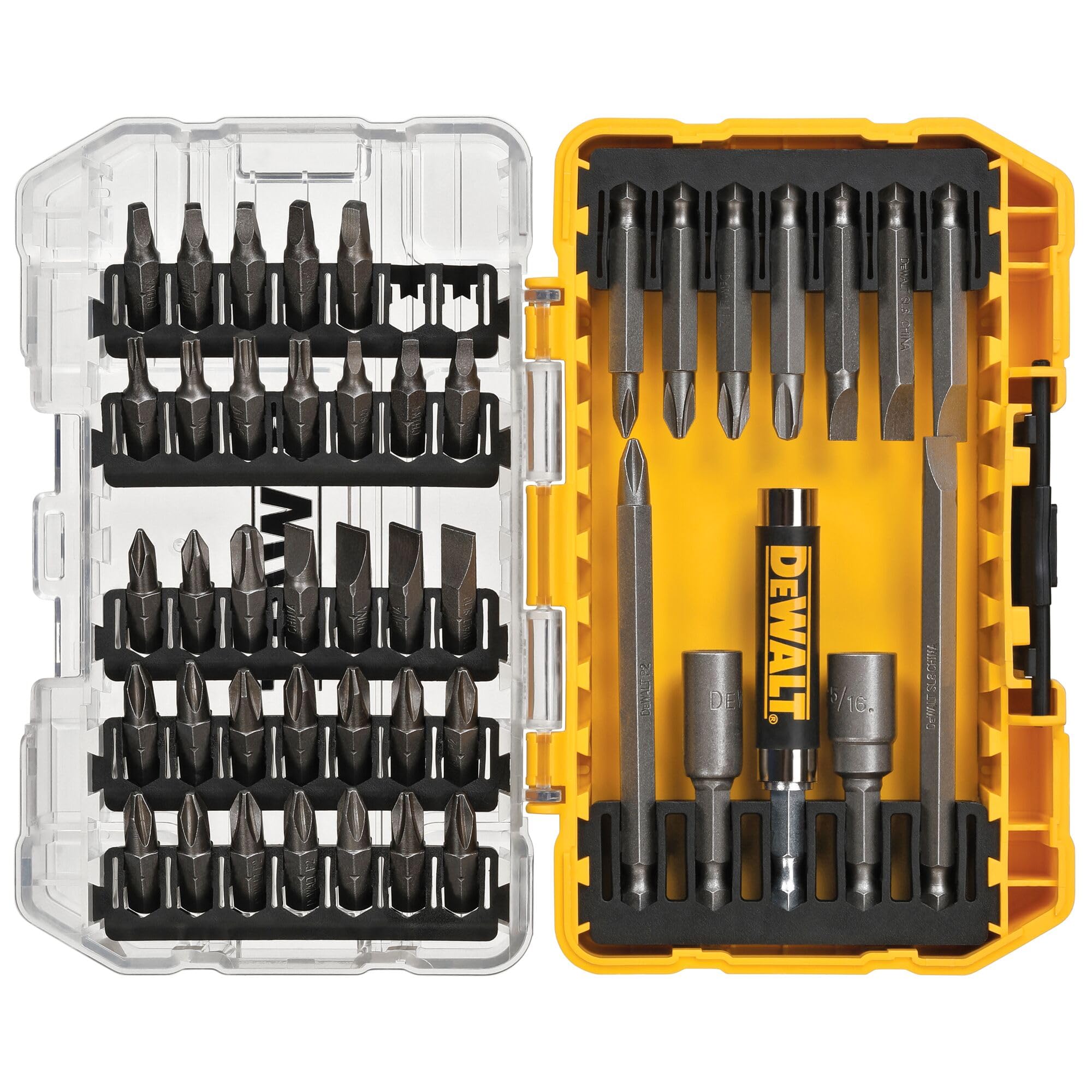 dewalt-dw2166-45-piece-screwdriver-bit-set-with-tough-case image 1