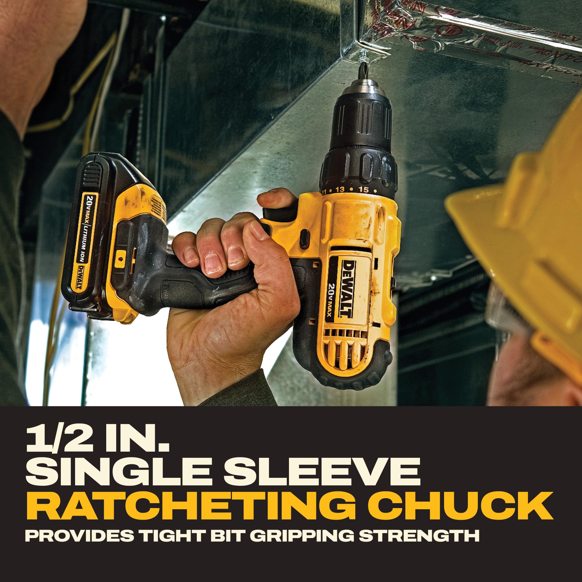 dewalt-20v-max-dcd771c2-2-speed-drill-driver-kit image 5