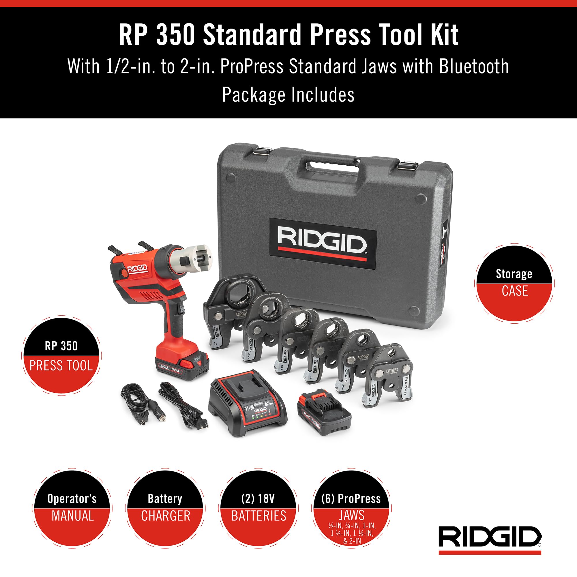 ridgid-67053-rp-350-propress-8-piece-pressing-tool-kit-18v-battery-charger-4-jaw image 2