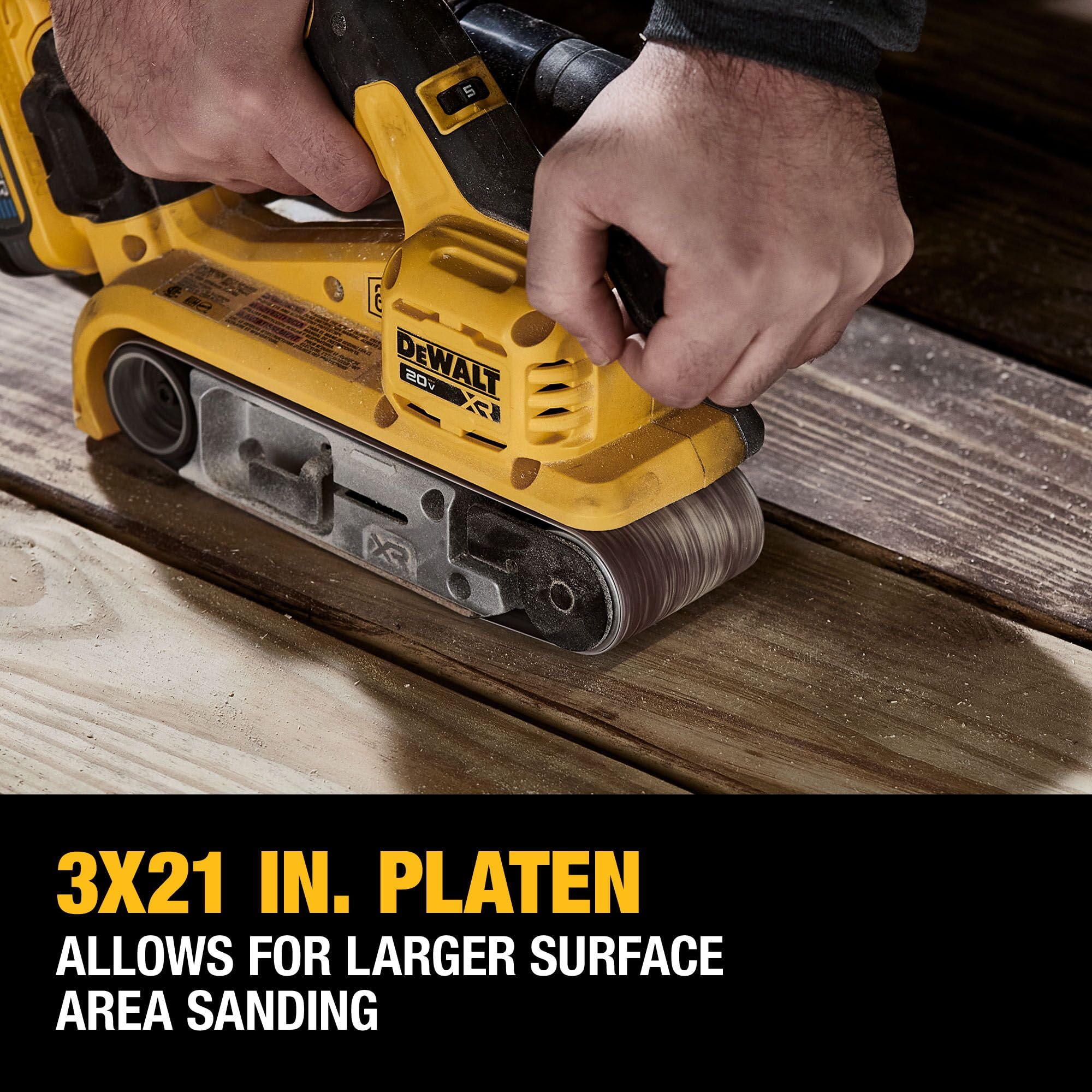 dewalt-dcw220b-20v-max-xr-brushless-cordless-3x21-belt-sander-tool-only image 3