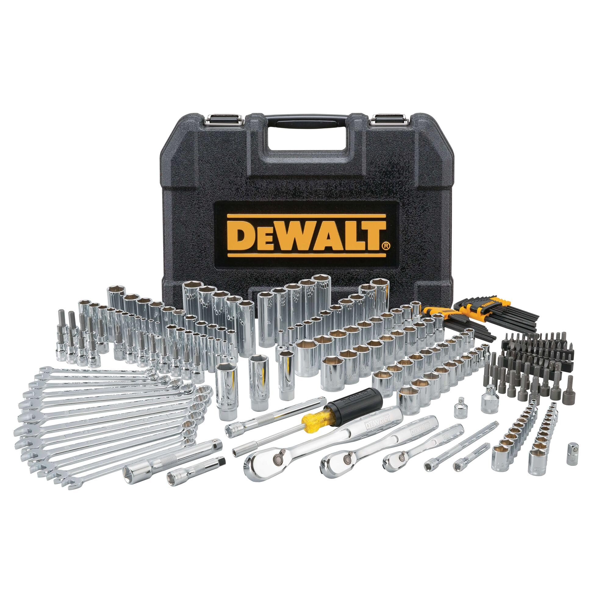 dewalt-mechanic-tool-set-247-piece-1-4-in-3-8-in-1-2-in-drive-sae-polish-chrome- image 1