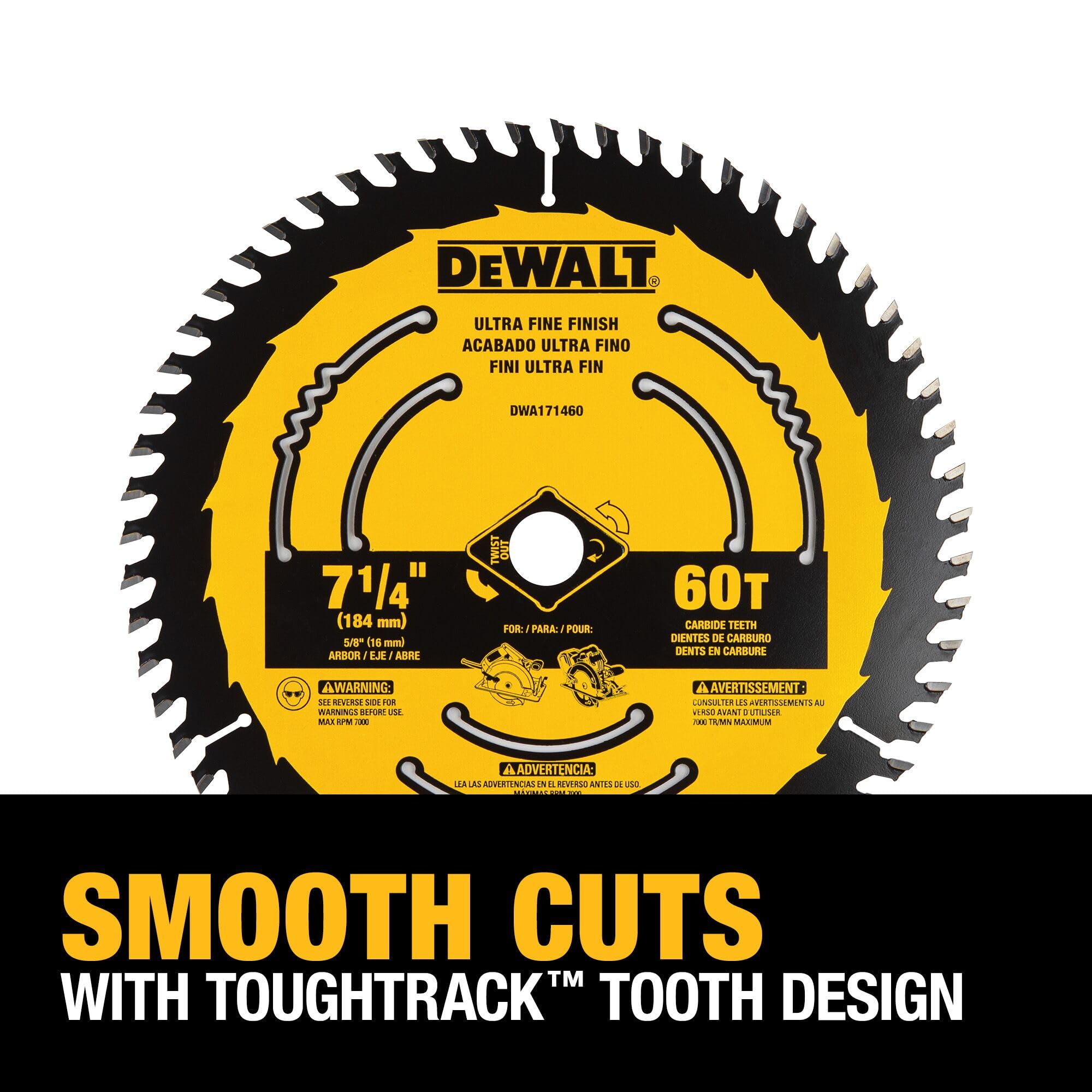 dewalt-dwa171460-7-1-4-in-60-tooth-circular-saw-blade image 5