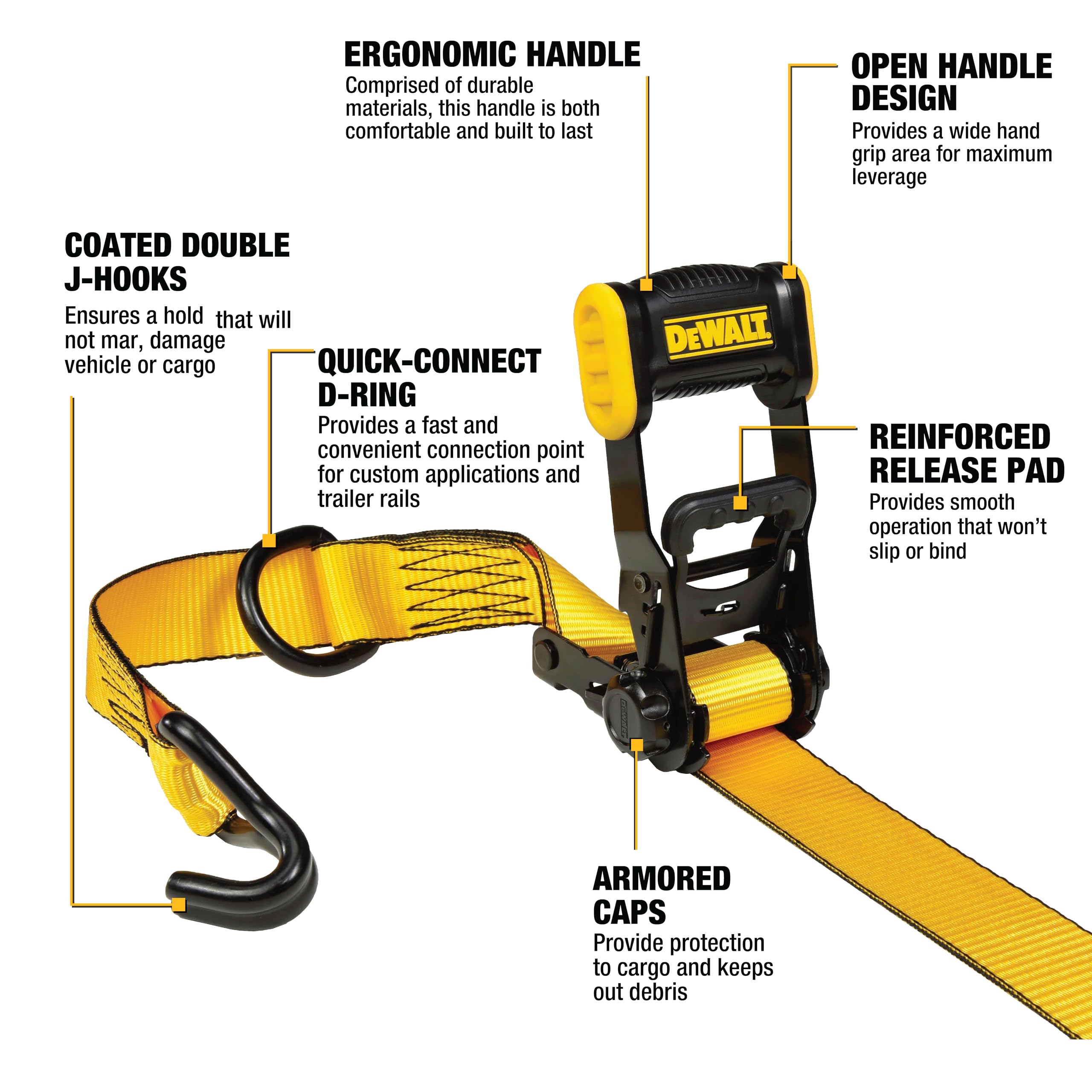dewalt-dxbc33004-ratchet-tie-down-straps-1-5-in-x-16-ft-3300-lb-4-pack image 2