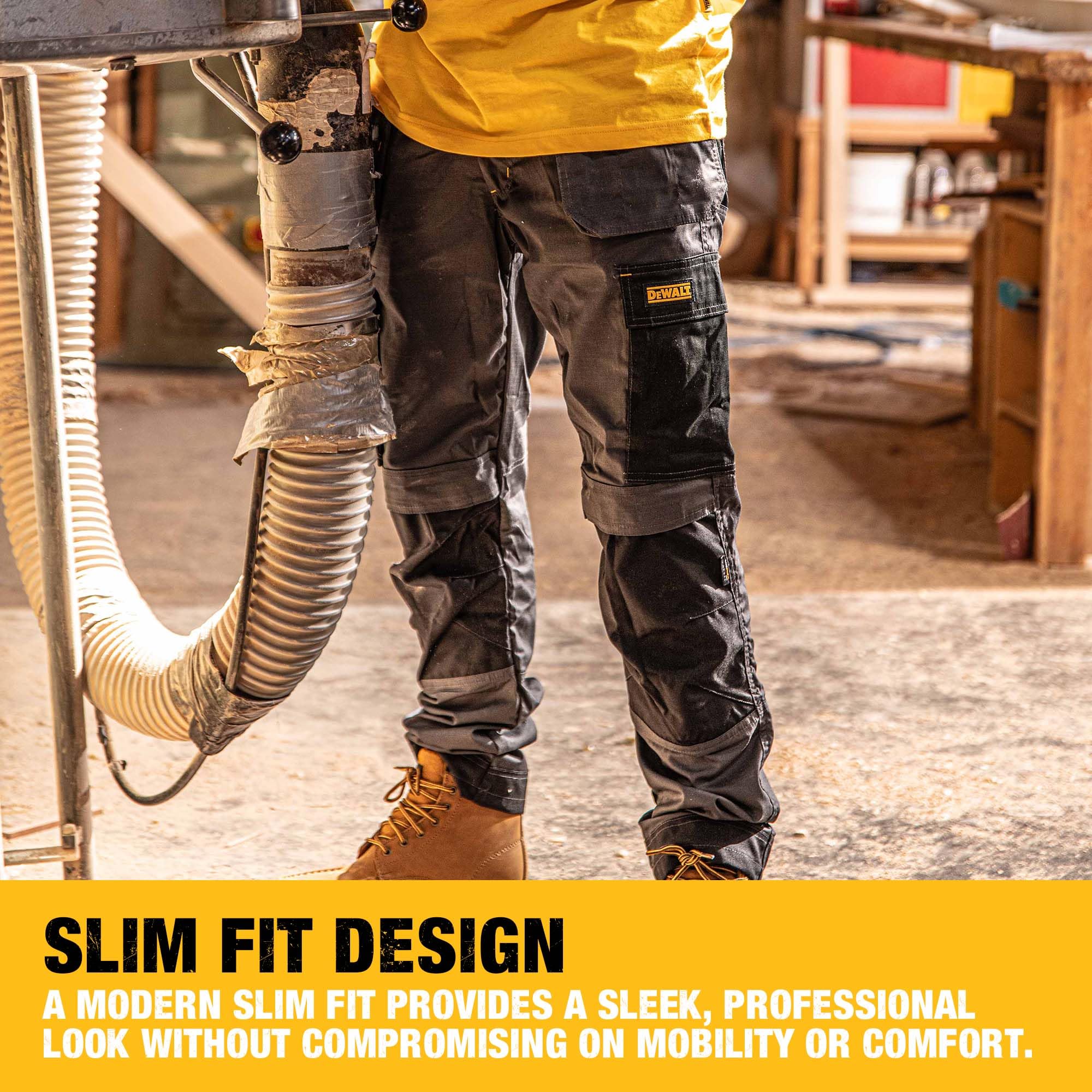 dewalt-barstow-men-s-pro-stretch-utility-work-pants-slim-fit-water-resistant image 4