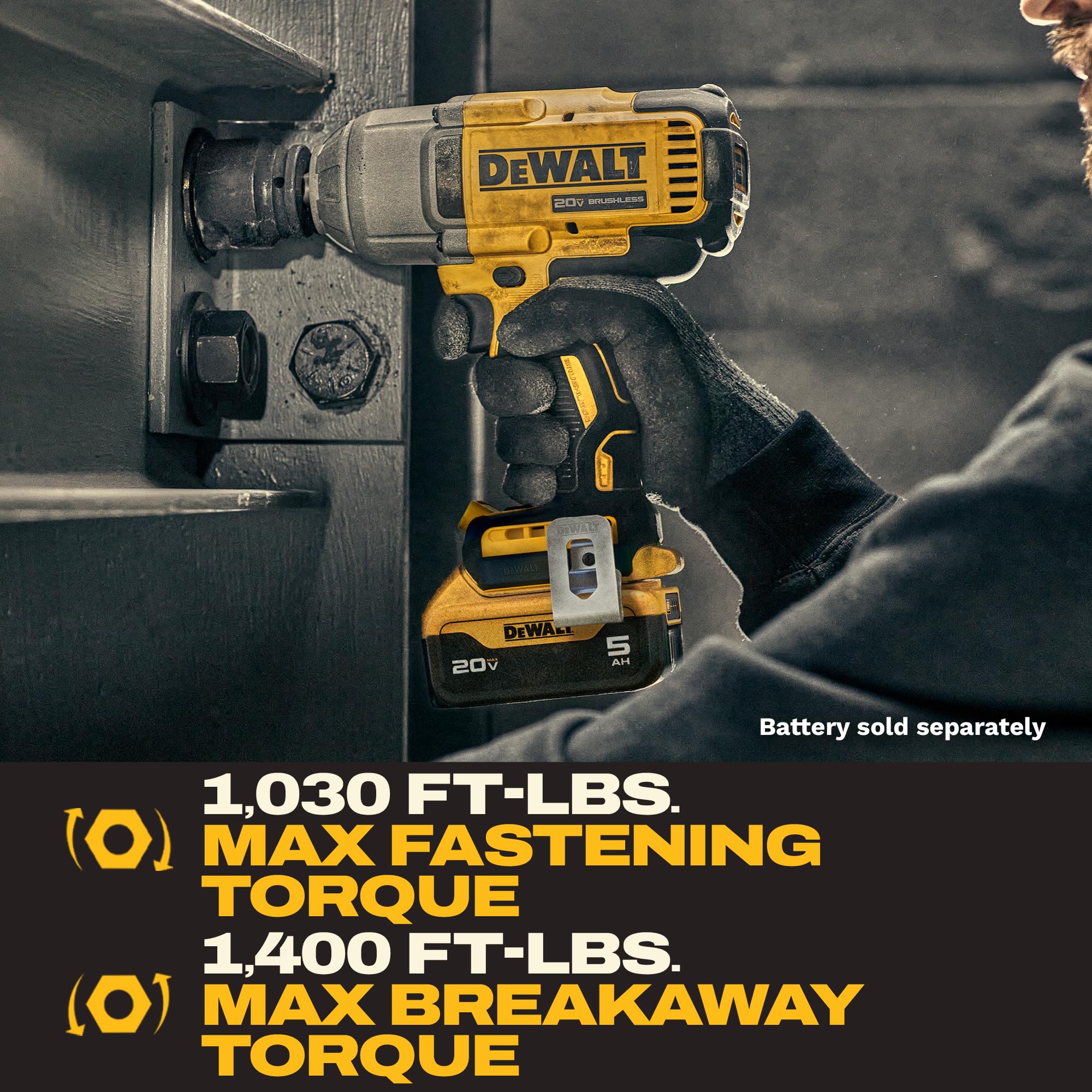 dewalt-dcf900b-20v-max-xr-1-2-high-torque-impact-wrench-brushless-tool-only image 3