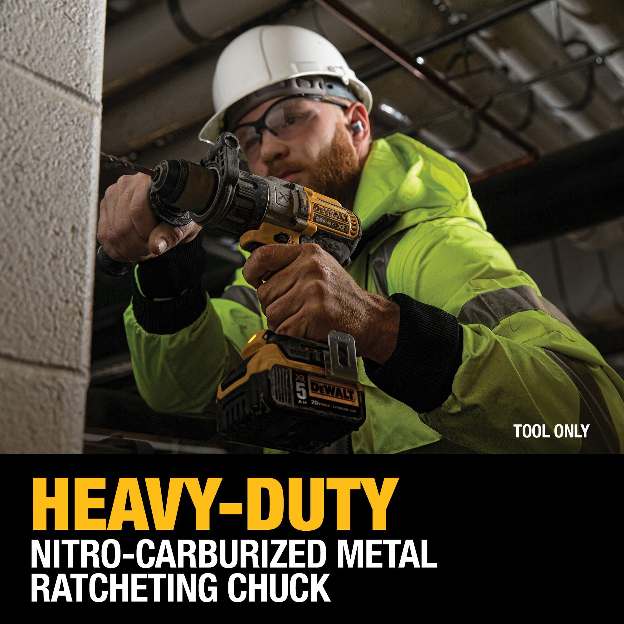 dewalt-20v-max-xr-brushless-hammer-drill-driver-1-2-inch-3-speed-dcd996b-tool-on image 5