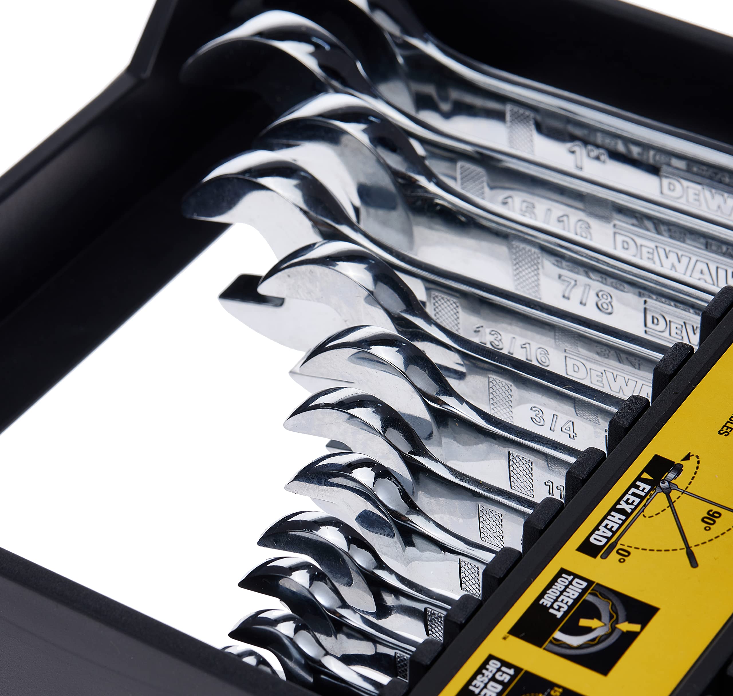 dewalt-dwmt19231-12-piece-sae-flexible-head-ratcheting-wrench-set image 3