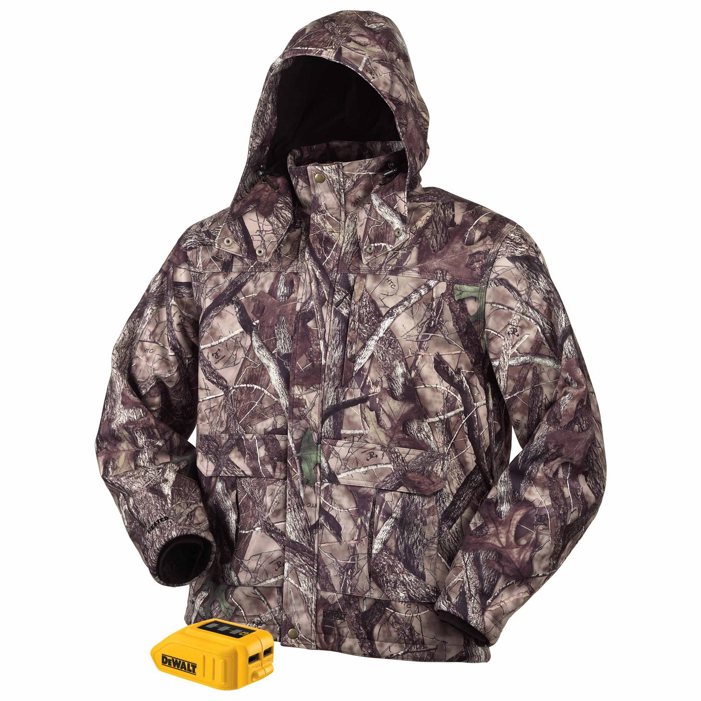 dewalt-dchj062b-m-20v-12v-max-camo-heated-jacket-with-adaptor-medium image 1