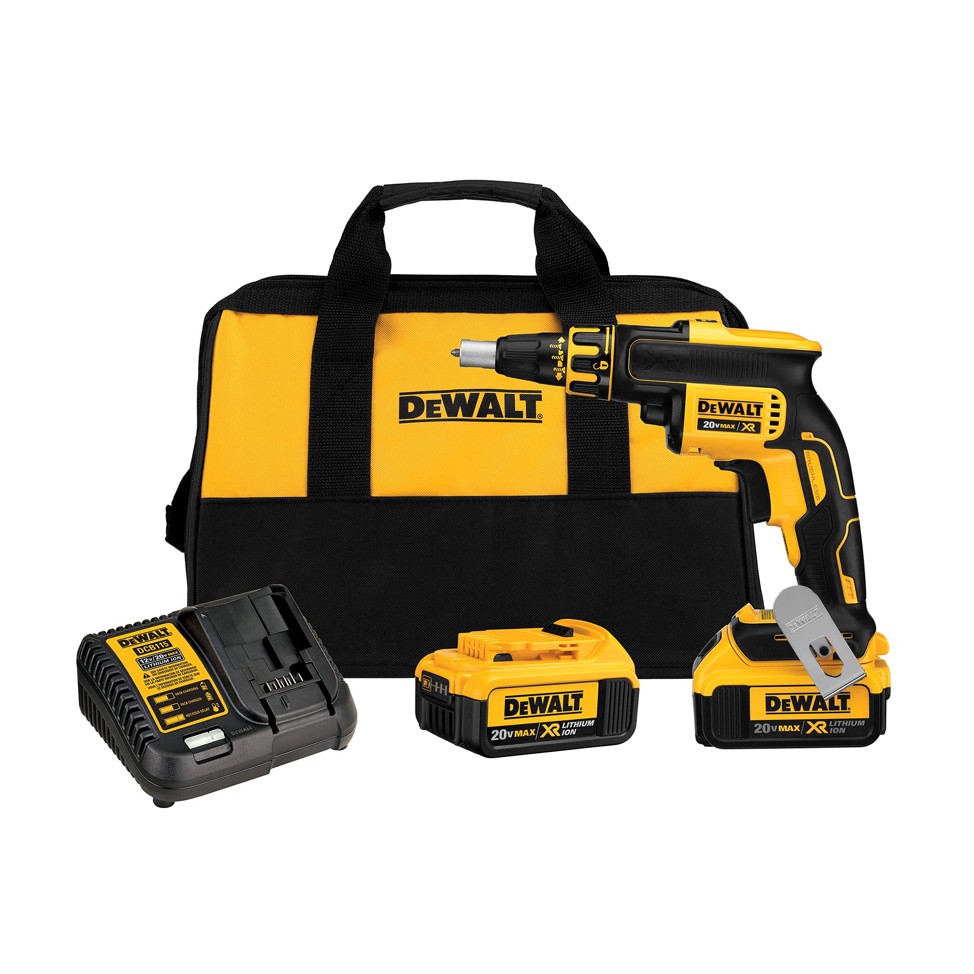 dewalt-dcf620m2-20v-max-xr-brushless-drywall-screw-gun image 2