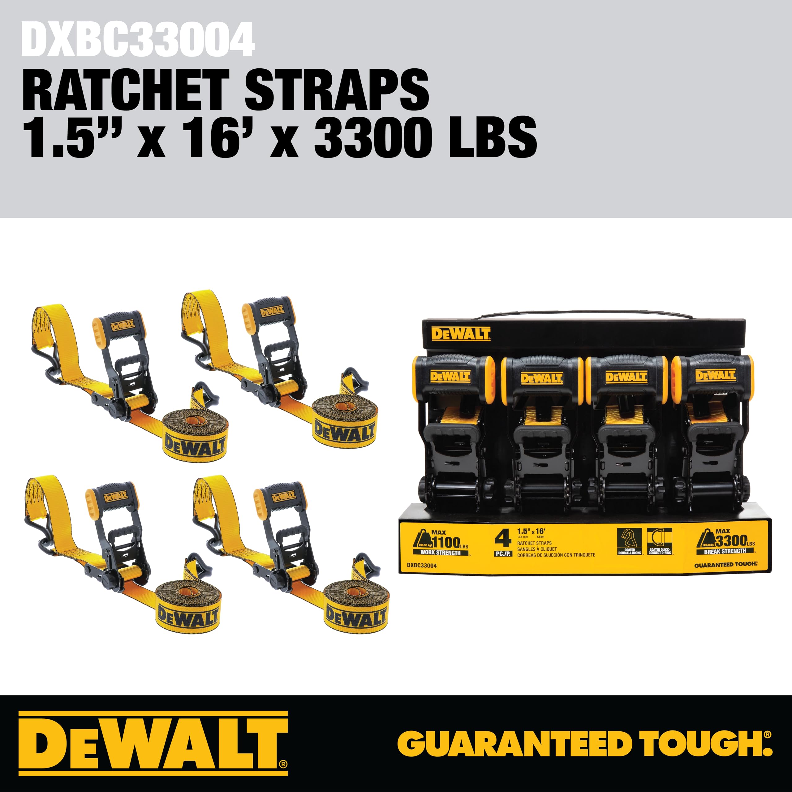 dewalt-dxbc33004-ratchet-tie-down-straps-1-5-in-x-16-ft-3300-lb-4-pack image 7