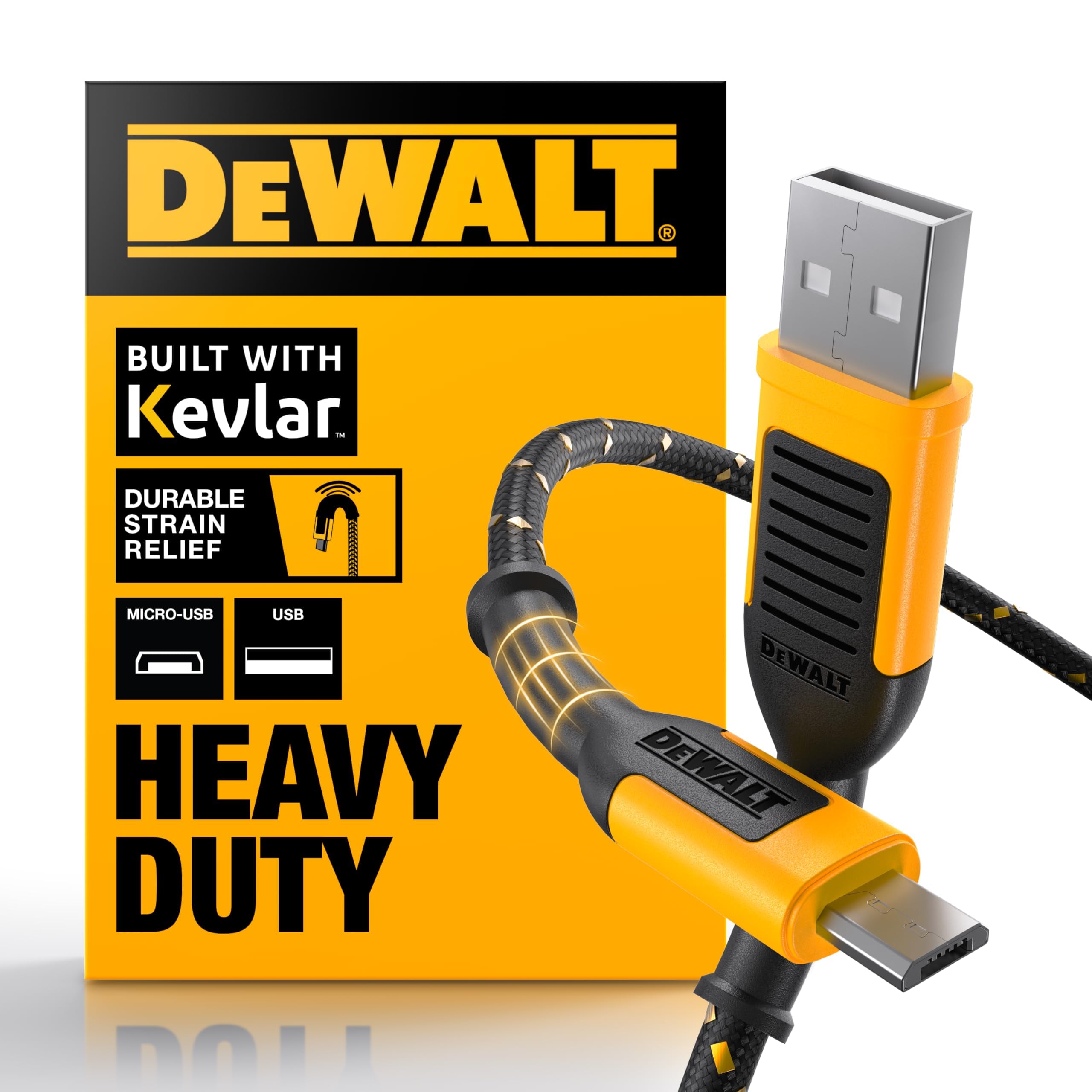 dewalt-heavy-duty-usb-to-micro-usb-cable-6-ft-kevlar-reinforced image 1