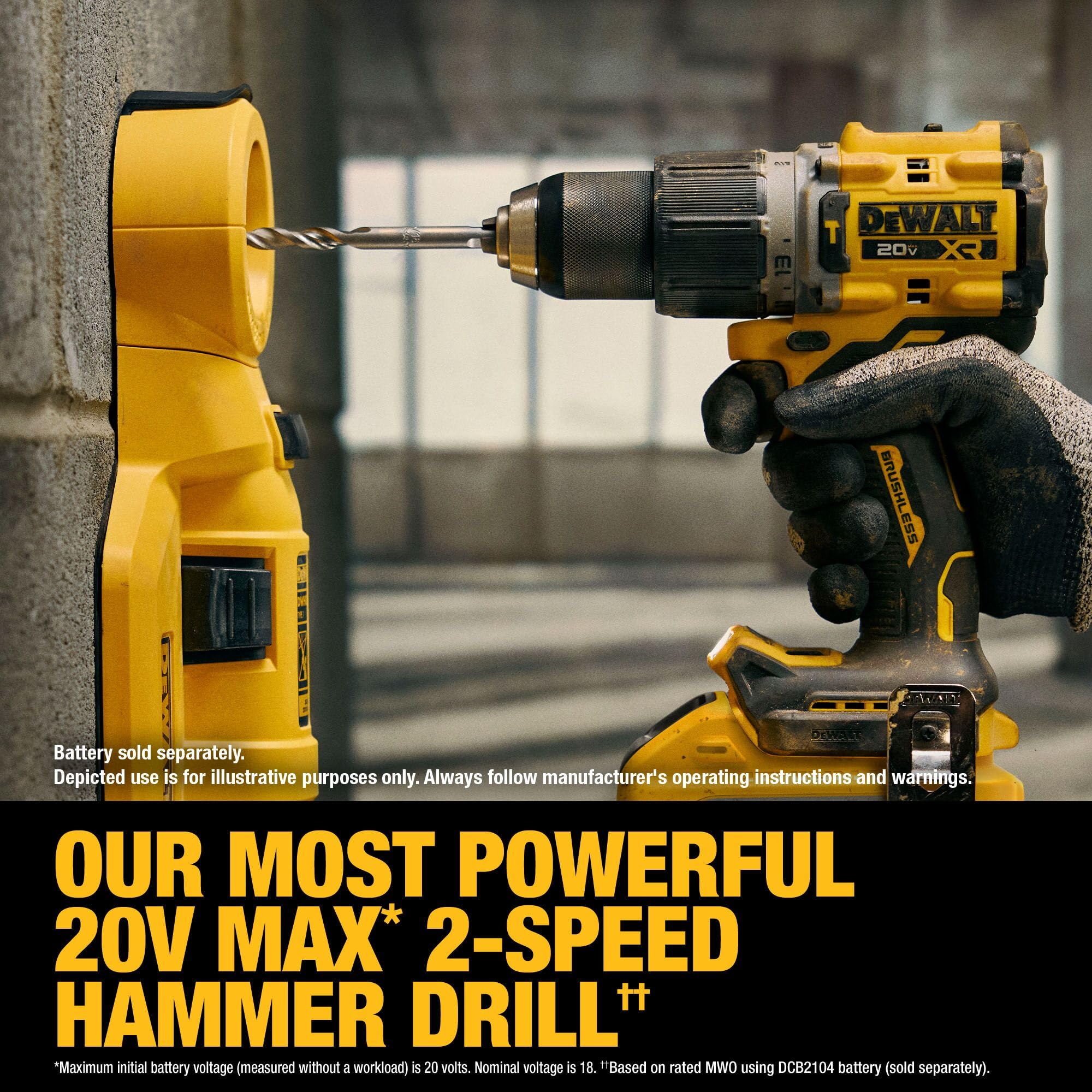 dewalt-dcd806h1-20v-max-xr-1-2-in-brushless-cordless-hammer-drill-kit-with-5ah-b image 5