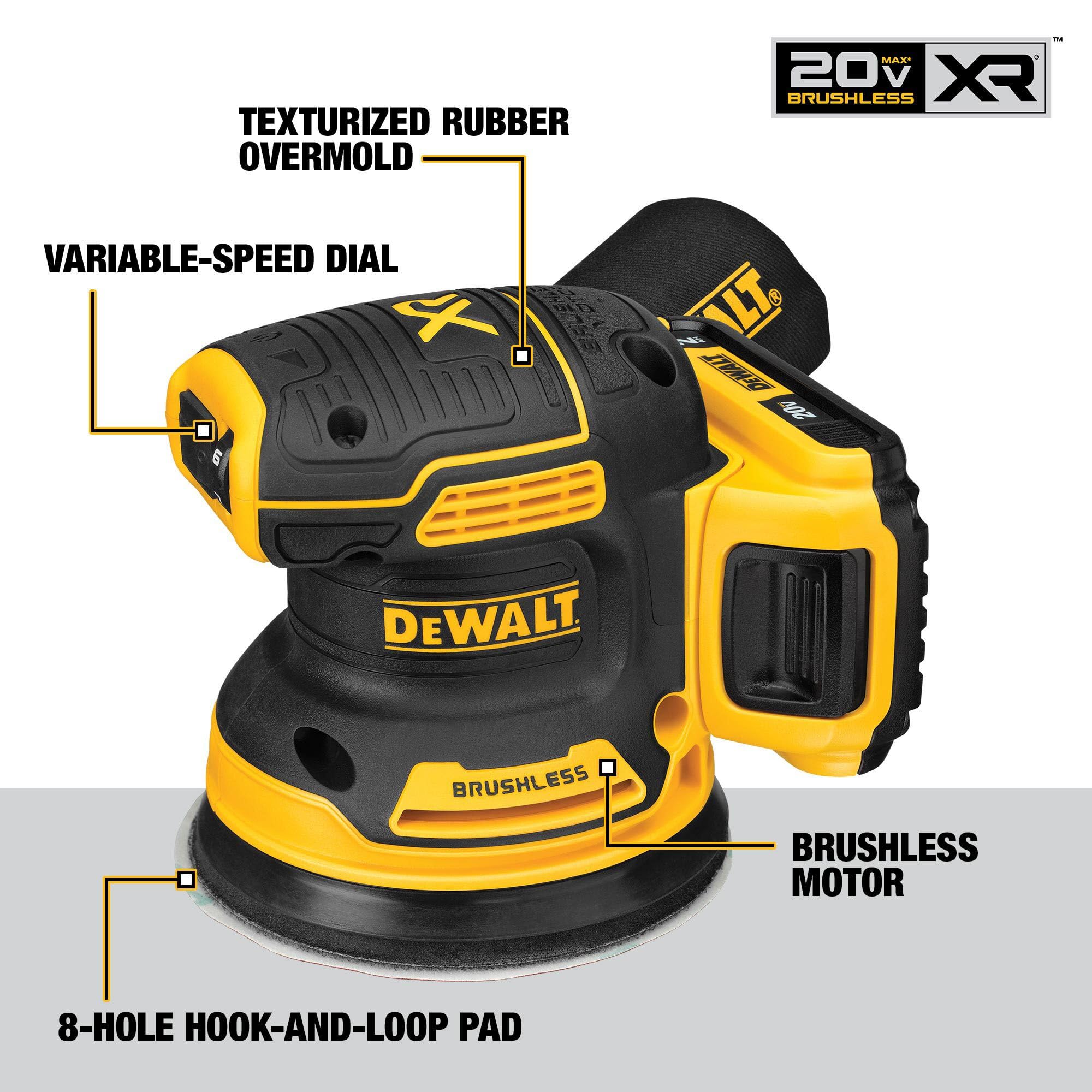 dewalt-dcw210d1-20v-max-xr-5-inch-brushless-cordless-random-orbit-sander-kit-wit image 3