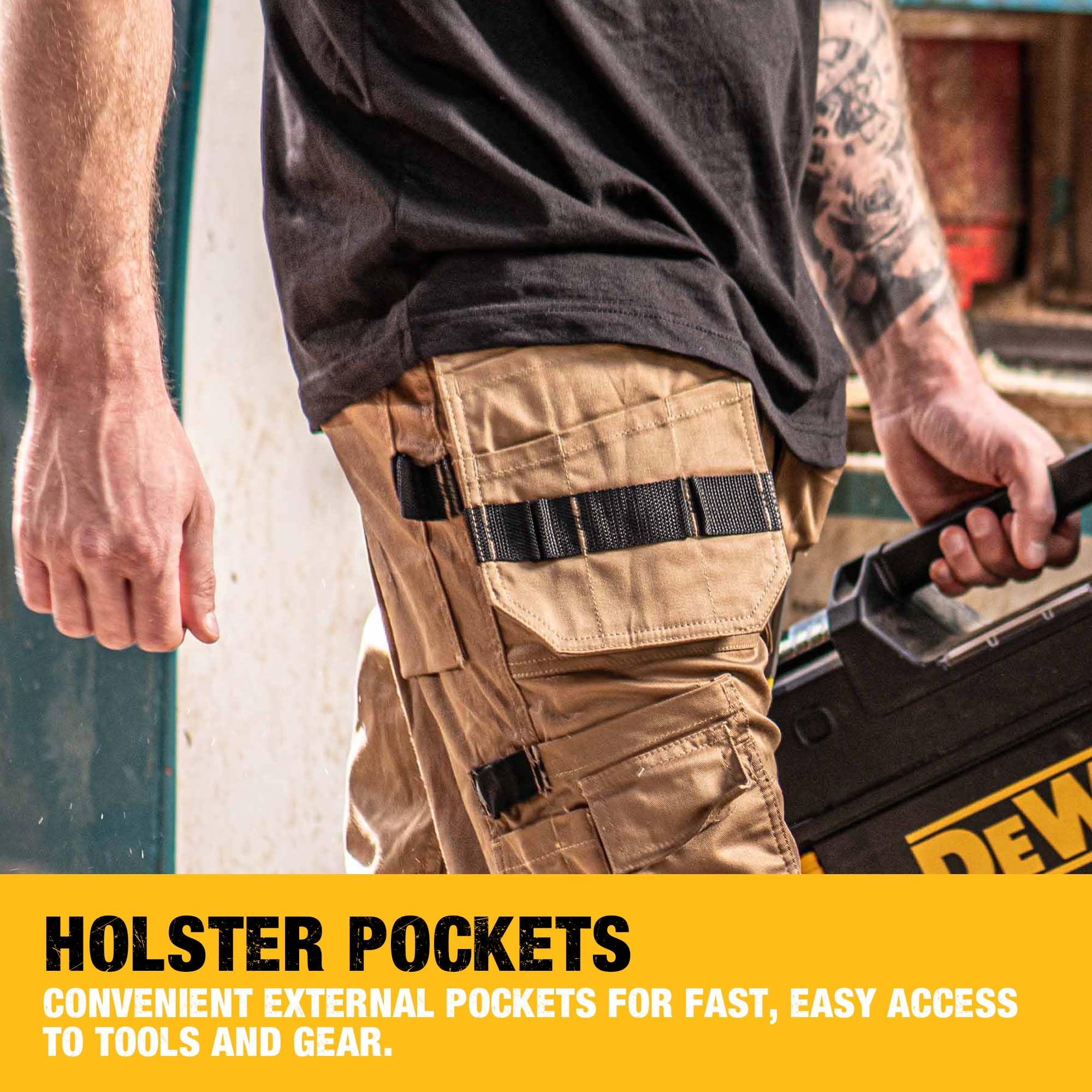 dewalt-protradesman-men-s-loose-fit-holster-pocket-cottonpoly-stretch-work-pants image 2