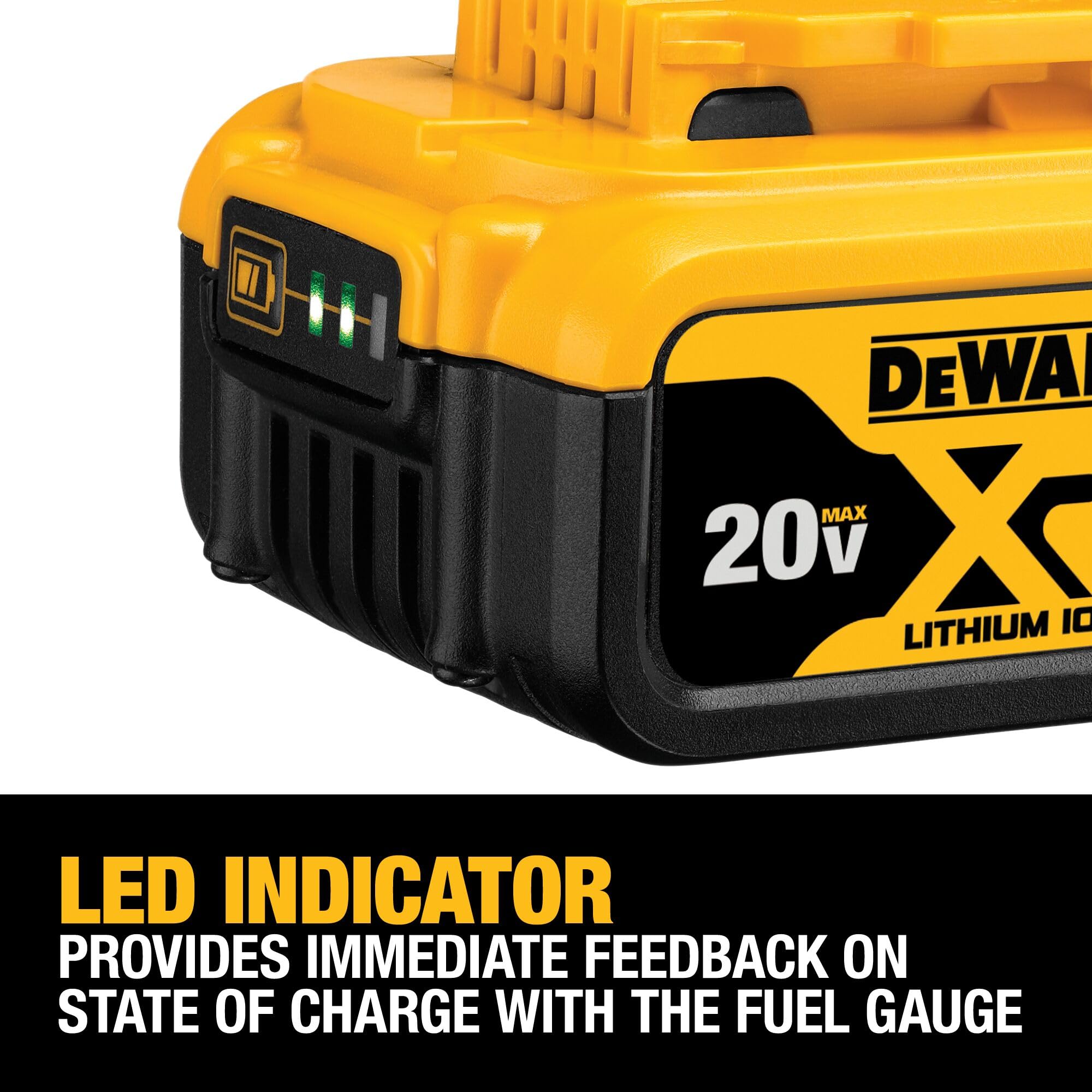dewalt-20v-max-battery-4-pack-2x-2ah-2x-4ah-xr-with-fuel-gauges-dcb324-4 image 6