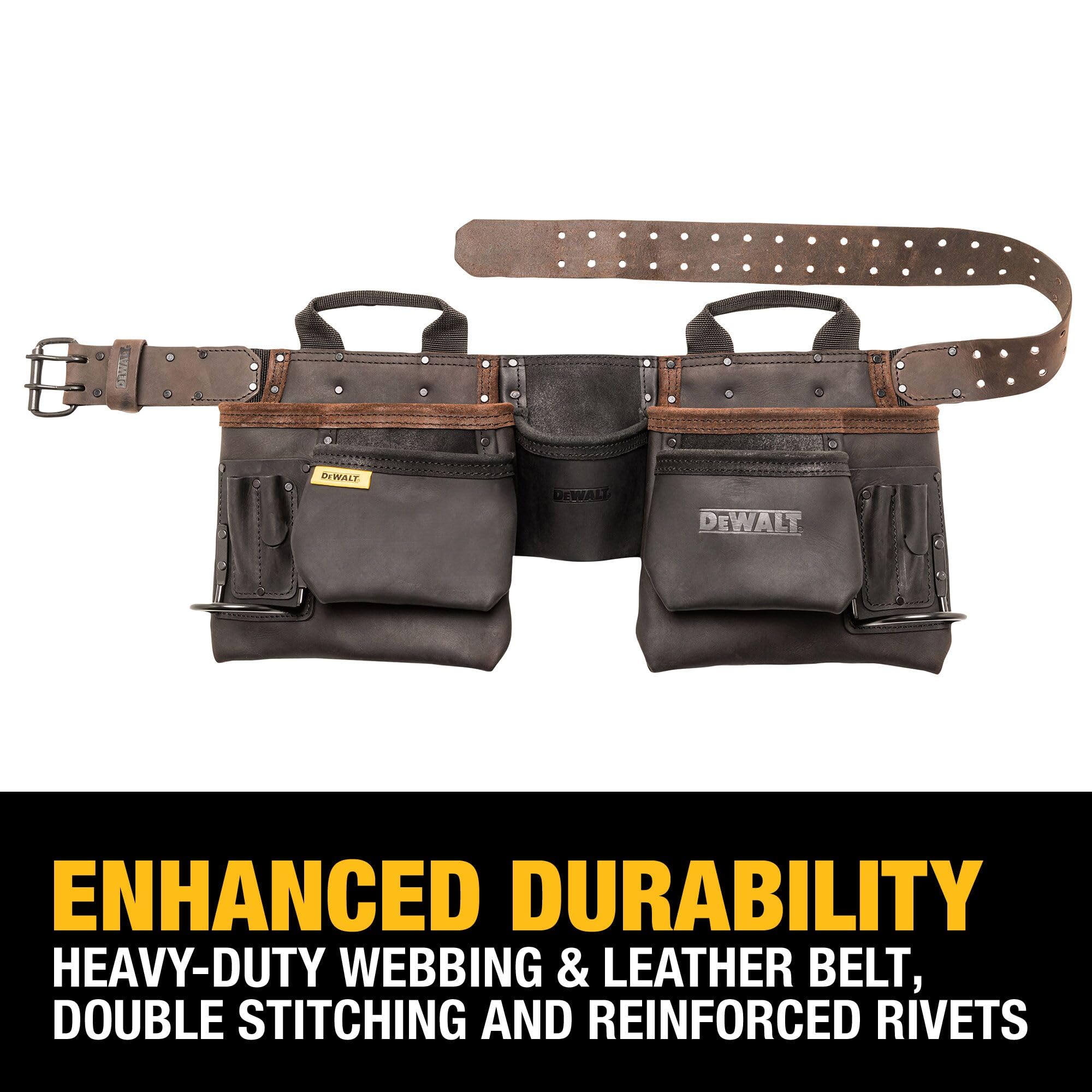 dewalt-dwst550112-leather-tool-belt-11-pocket-professional-apron image 3