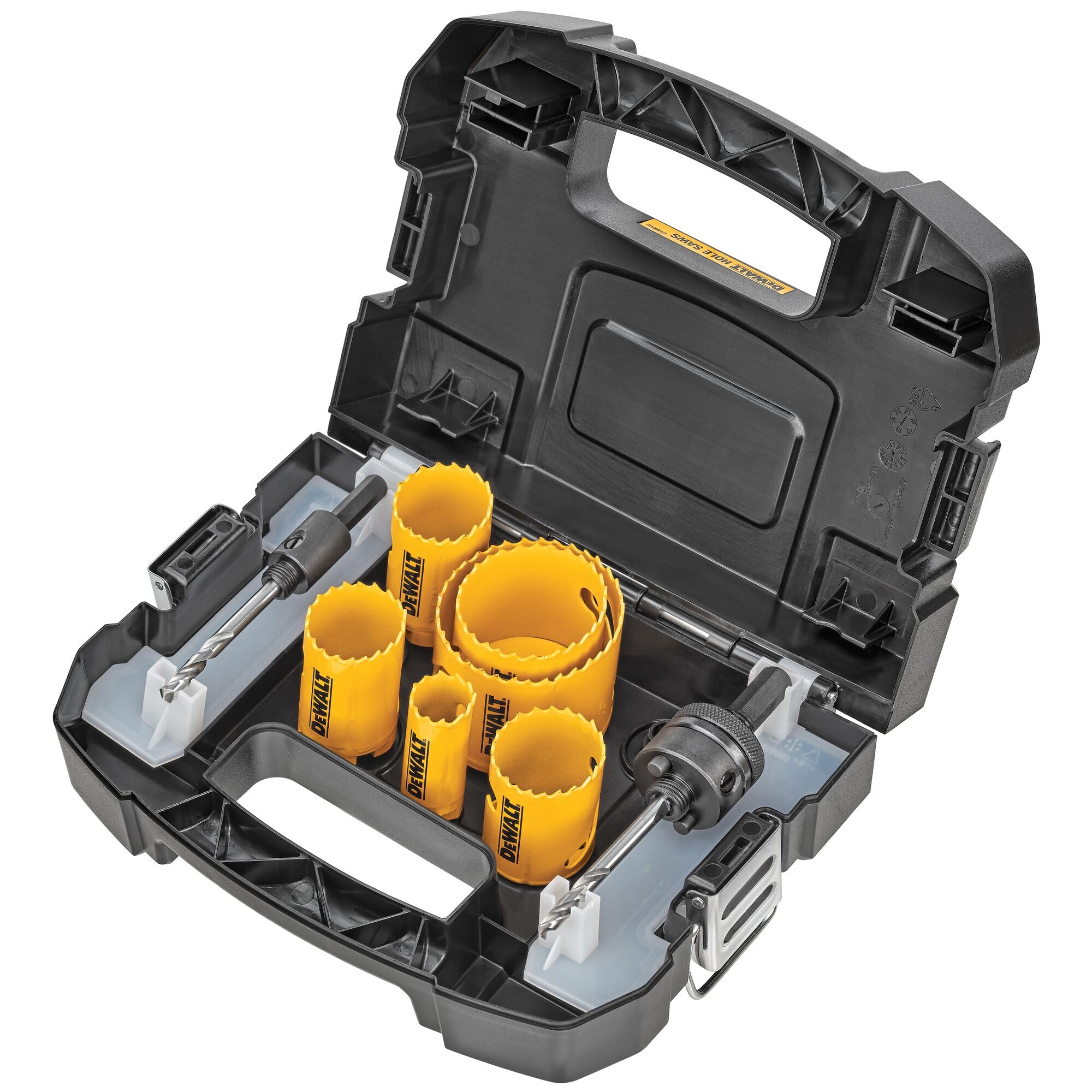 dewalt-d180002-standard-electrician-s-bi-metal-hole-saw-kit-yellow image 1
