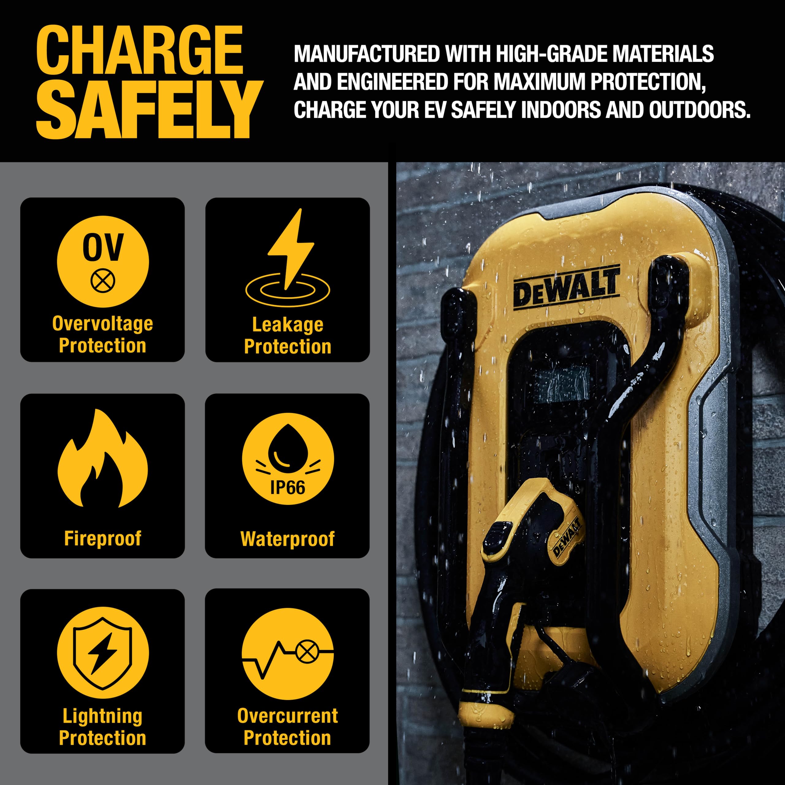 dewalt-level-2-ev-charger-40a-240v-nema-14-50-wi-fi-bluetooth-25-ft-cable image 3