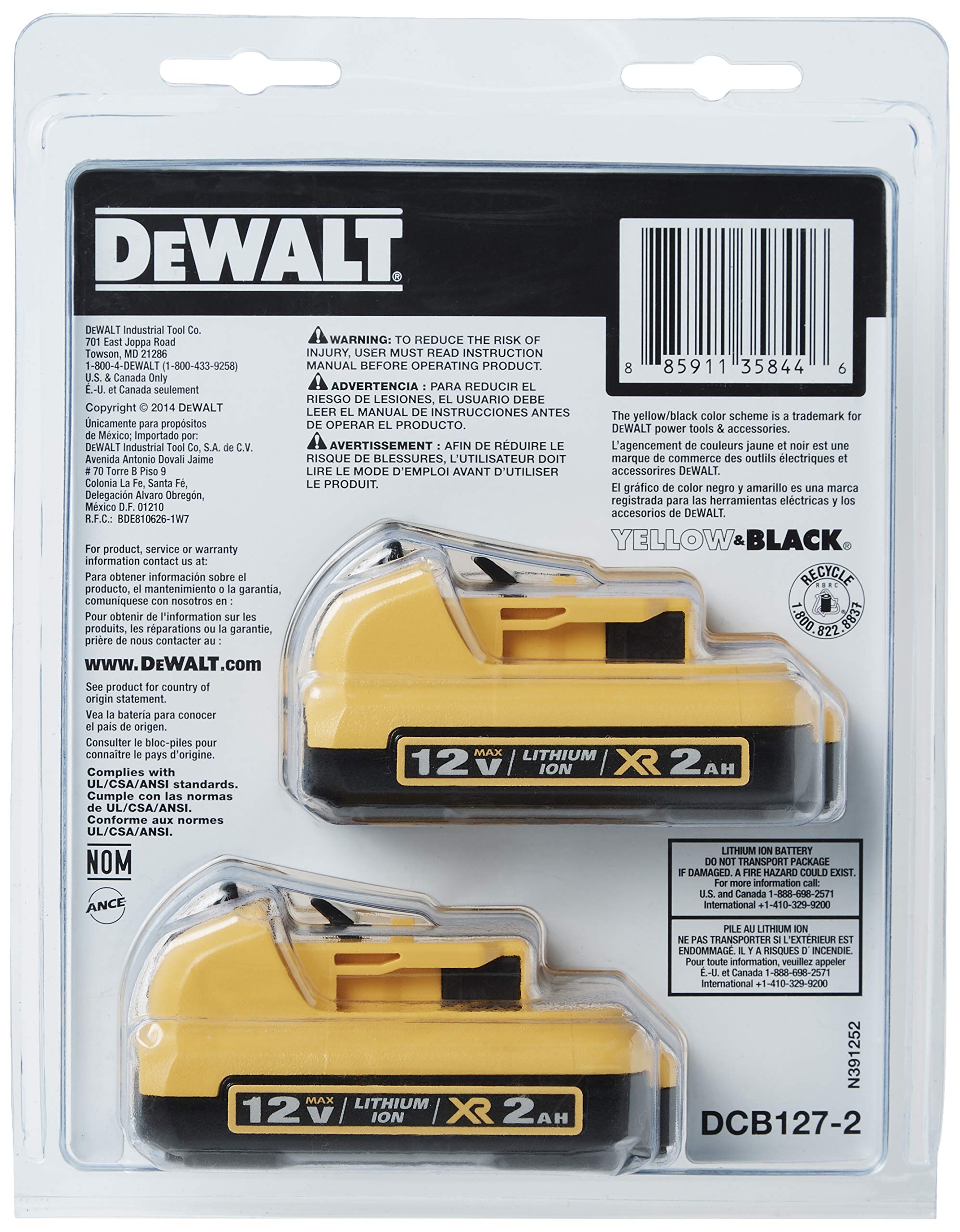 dewalt-dcb127-2-12v-max-battery-2-pack-2-ah image 6