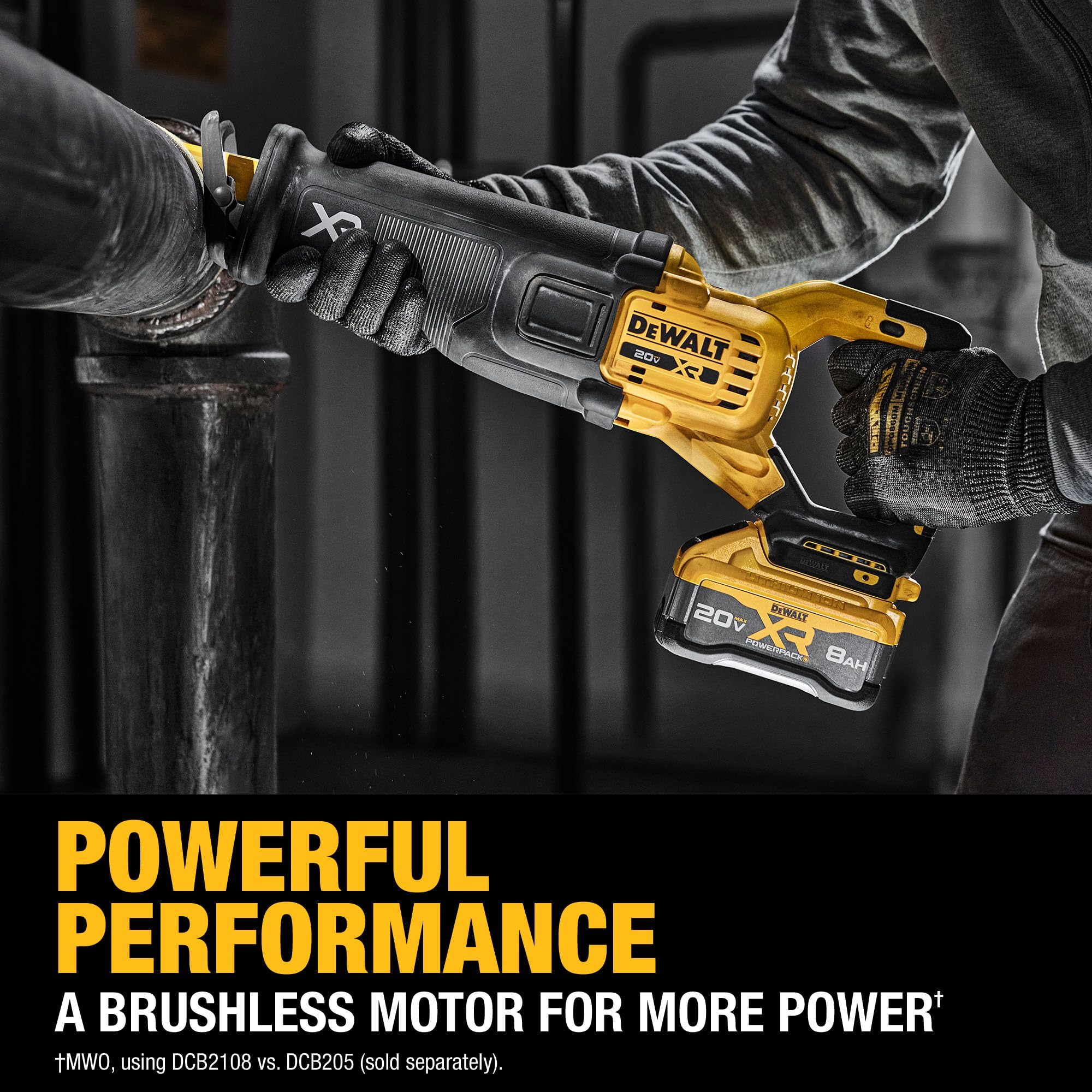 dewalt-dcs384ww1-20v-max-xr-brushless-reciprocating-saw-kit-with-battery-charger image 6