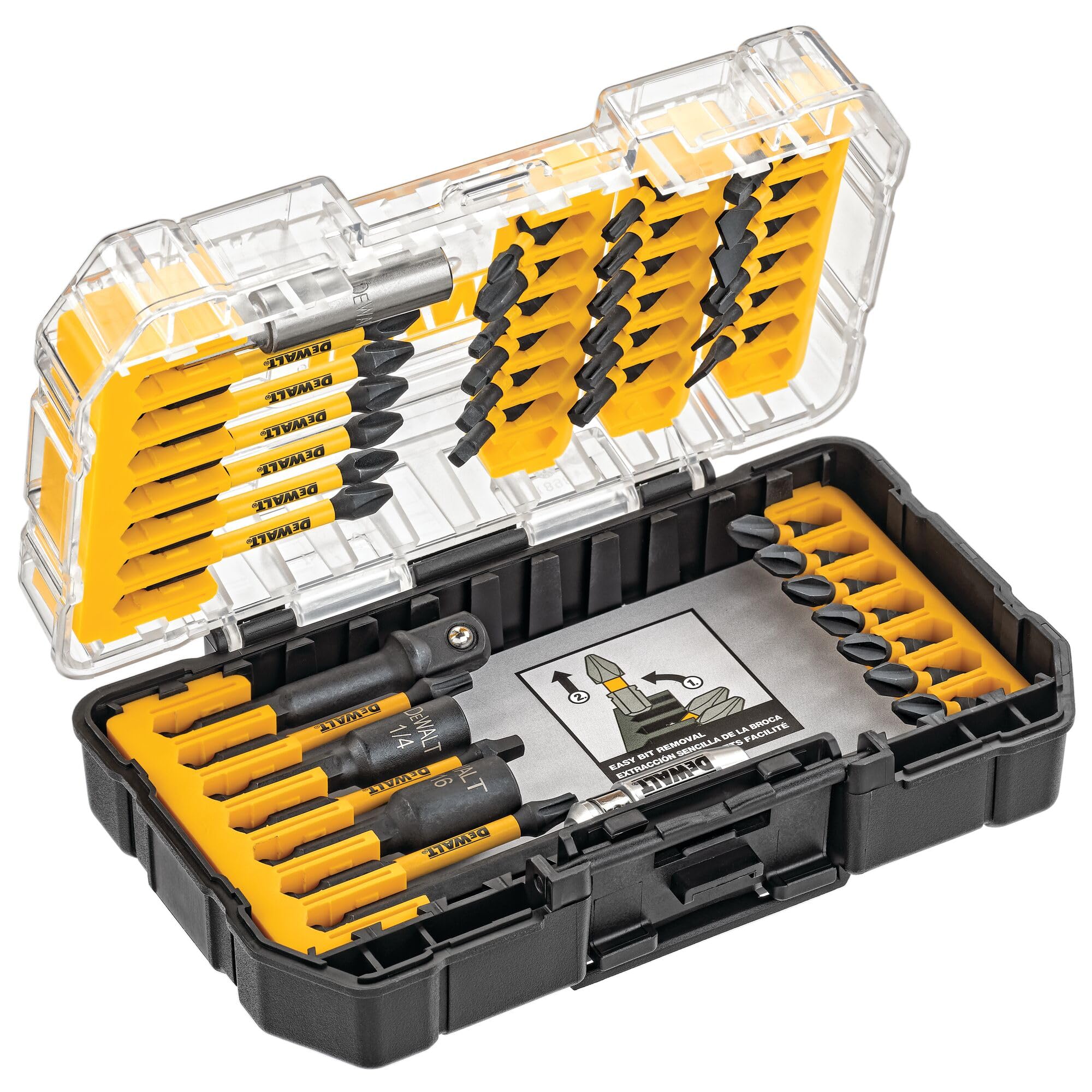 dewalt-dwa2t40ir-40-piece-flextorq-impact-ready-screwdriver-bit-set-with-case image 1