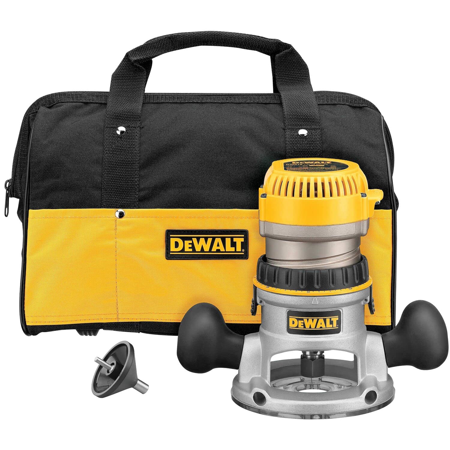 dewalt-dw616k-1-3-4-hp-fixed-base-router-kit-yellow image 1