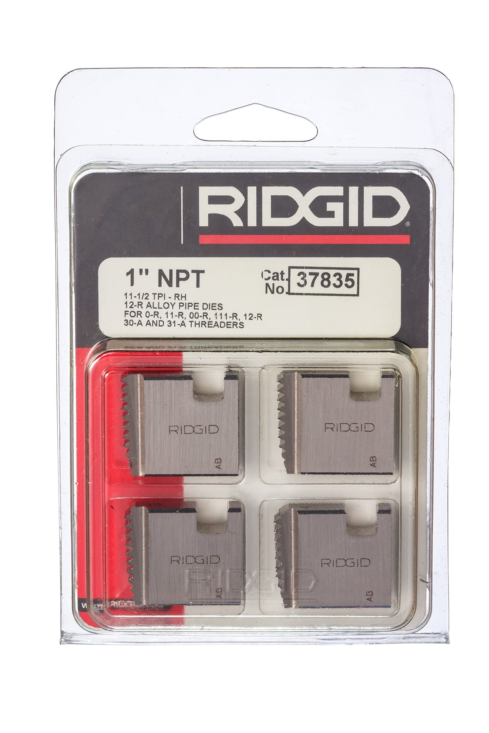 ridgid-37835-12r-1-inch-npt-pipe-dies-for-ratchet-and-3-way-threaders image 2