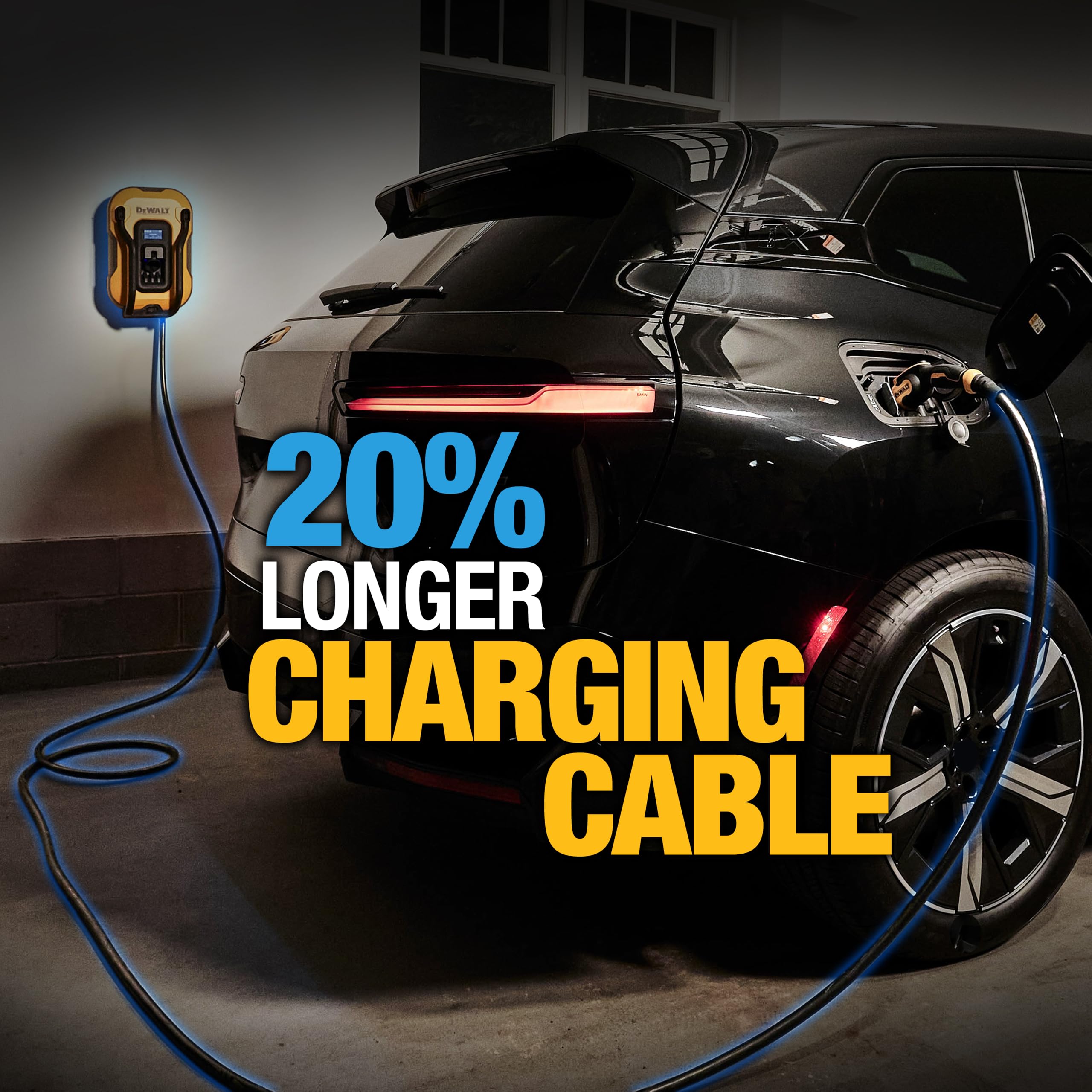 dewalt-level-2-ev-charger-40a-240v-nema-14-50-wi-fi-bluetooth-25-ft-cable image 4